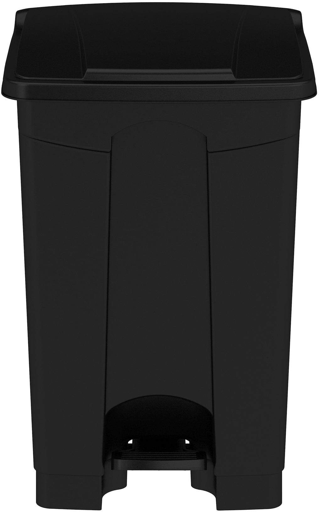 Safco 12 Gallon Plastic Step-On Trash Can with Lid - Durable Step-On Receptacle for Office, Kitchen, or Bathroom Waste Disposal [Model 9925]