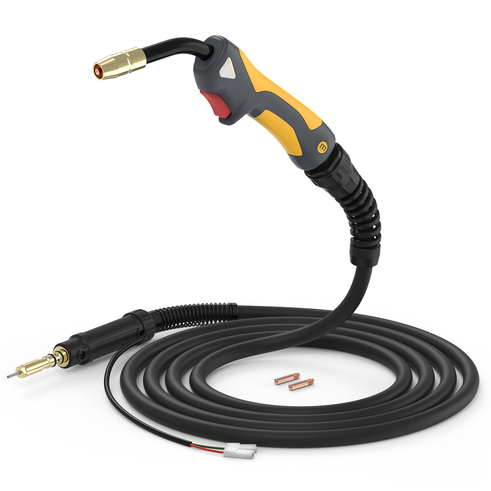 TOOLIOM 100A MIG Welding Gun Torch Stinger Replacement for Hobart H-10 (195957) & H100S2-10 (245924) - 10ft MIG Gun Compatible with Hobart Handler 135/140/175/180/187 - Perfect for DIY Welding, Auto Repair & Metal Fabrication Projects