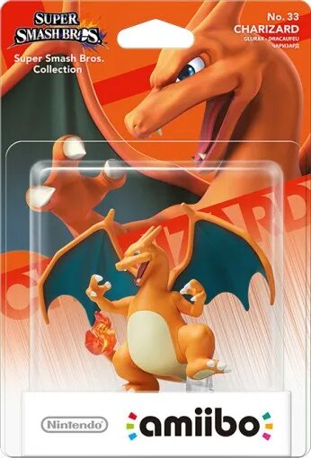 Charizard Super Smash Bros. amiibo Figure - Nintendo Switch Collectible for Gaming & Display | Perfect for Smash Bros. Battles & Pokemon Fans Collection