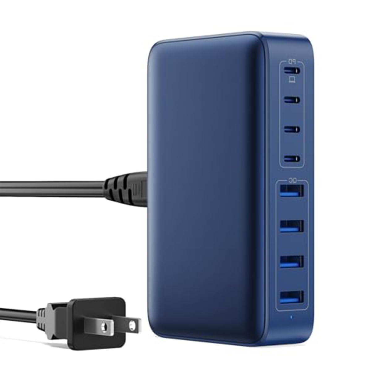 200W GaN III 8-Port USB C Fast Charging Station with PD 65W - Compatible with MacBook Pro/Air, Dell, HP Surface, iPhone 15/14/13, Galaxy S23/S22 - Perfect for Home, Office & Travel Charging Multiple Devices Simultaneously