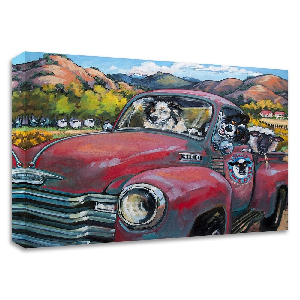 1 800 Ewe Guys by CR Townsend - Premium Canvas Wall Art Print Ready to Hang - Perfect for Home Decor, Office & Living Room Wall Art