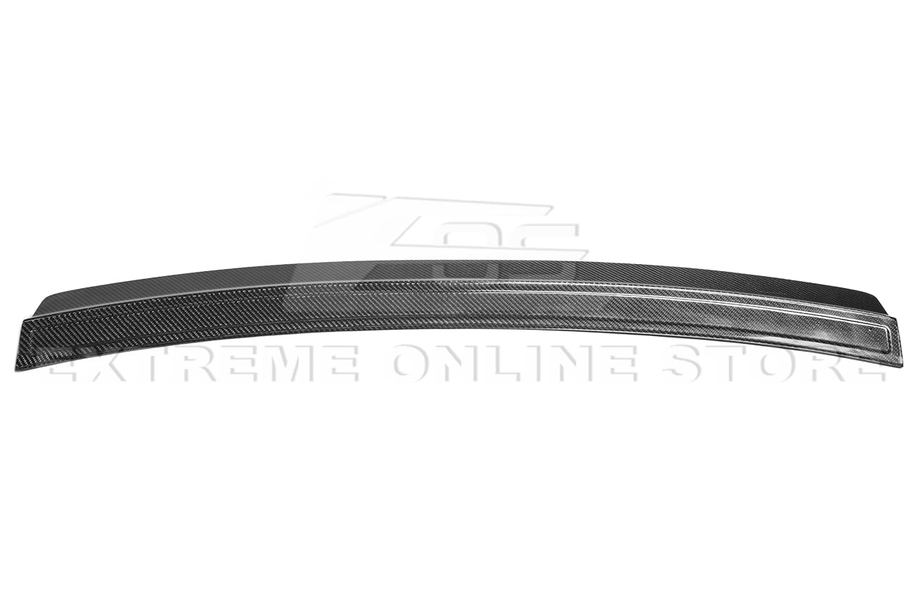 Carbon Fiber Rear Window Roof Spoiler for 2009-2014 Cadillac CTS & CTS-V Sedan - EOS Performance Style Replacement - Enhance Aerodynamics & Sporty Look for Street Racing & Car Shows