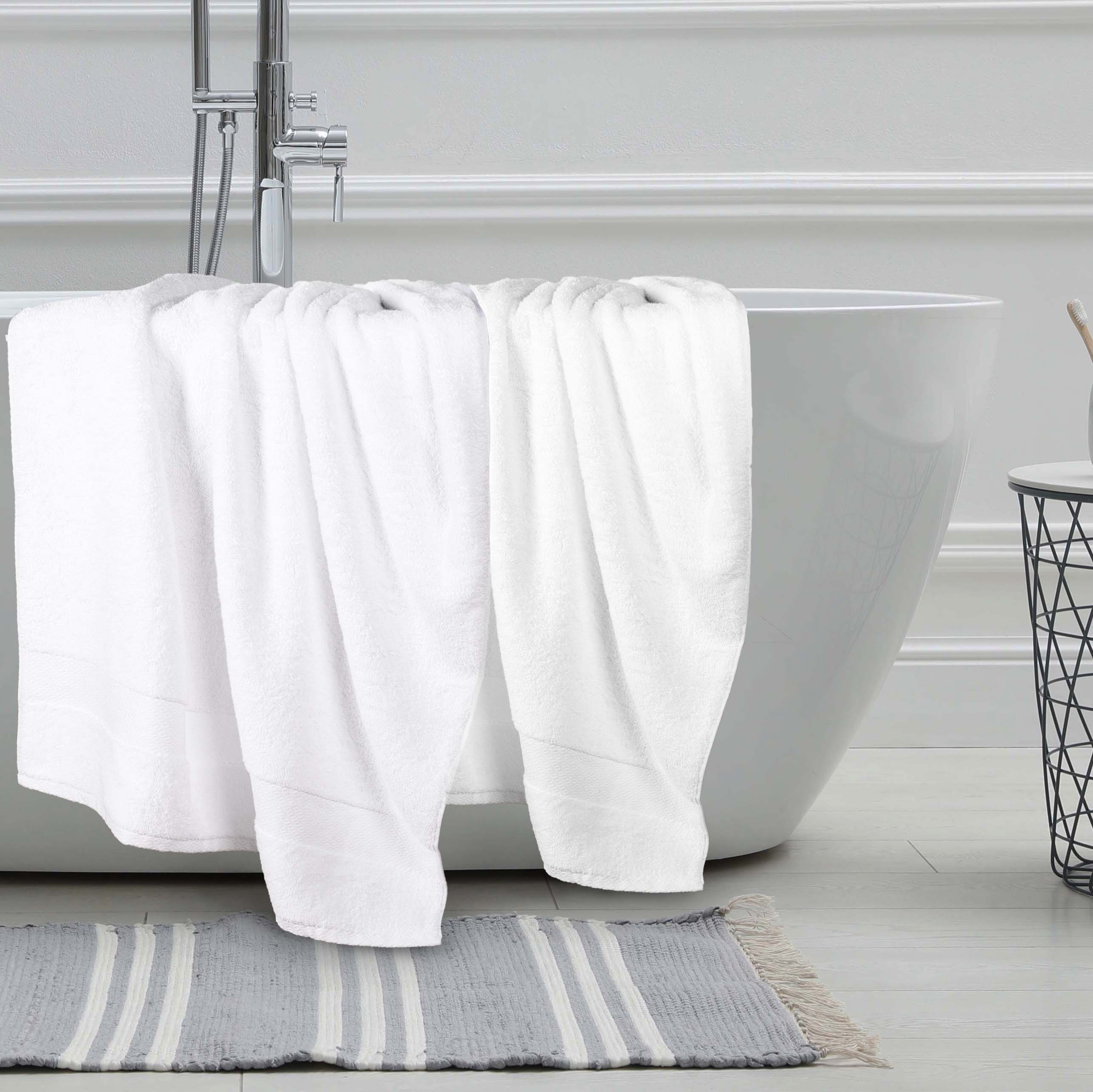 Premium Egyptian Giza Cotton Bath Towel Set of 2 - Ultra Absorbent & Soft Luxury Bath Sheets for Spa, Hotel & Home Use - Made in Egypt with Long-Staple Cotton