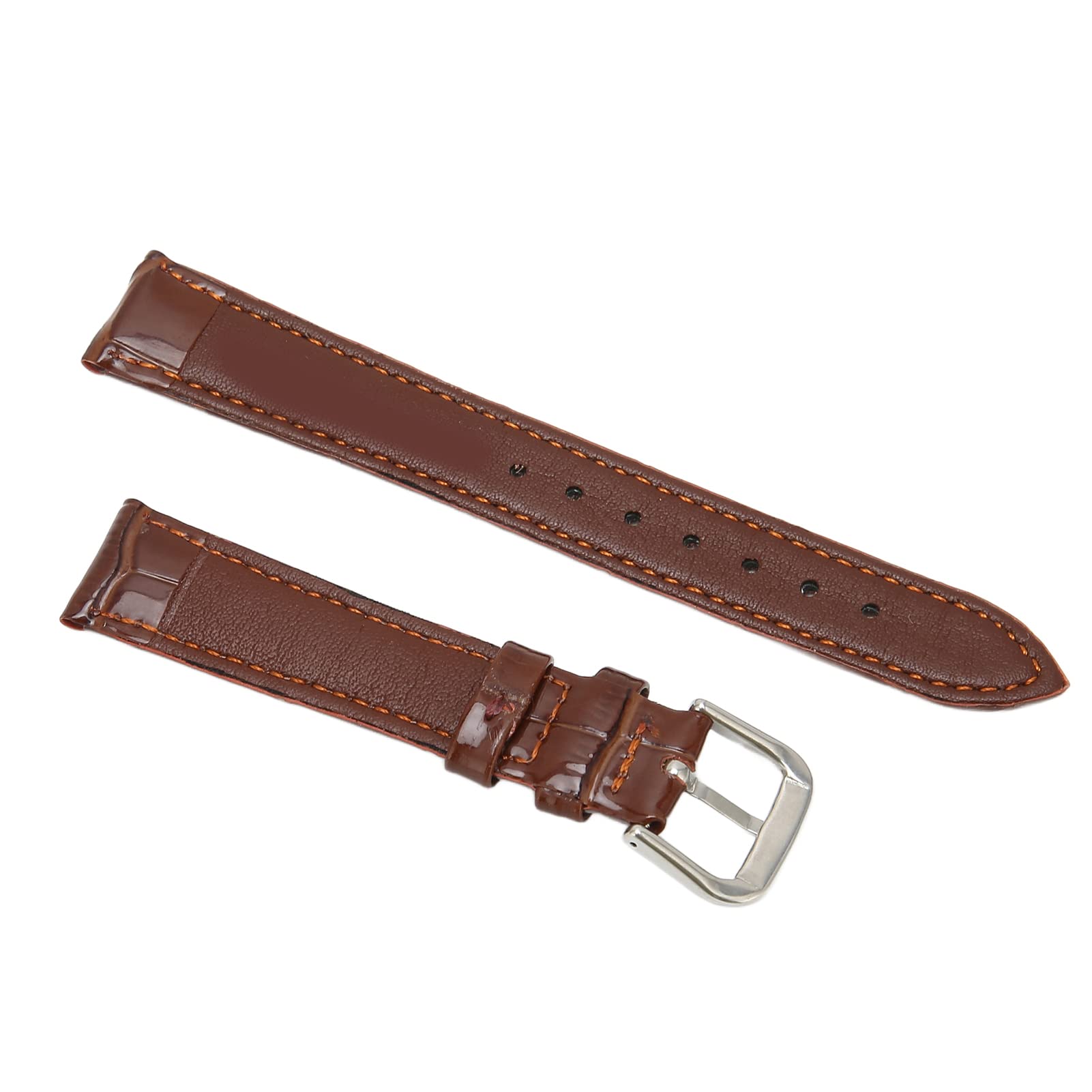 Premium PU Leather Watch Band - Breathable Multicolor Replacement Strap for Smartwatches & Fitness Trackers (Brown) | Perfect for Daily Wear, Office & Gym Use