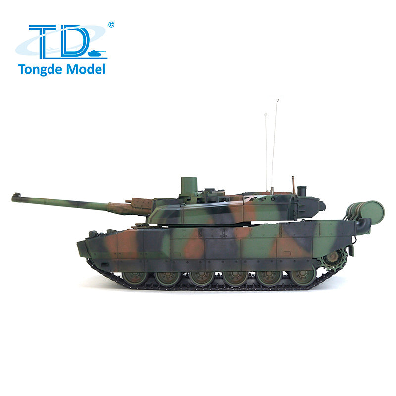 1/16 Scale RC Military Tank Model - H2408 Leclerc Battle Tank with Metal Wheels, Gearbox, Infrared BB Barrel, Recoil & Smoke Effects | Remote Control Toy for Collectors & Battle Simulation Enthusiasts | Perfect for Outdoor Play, War Games & Display