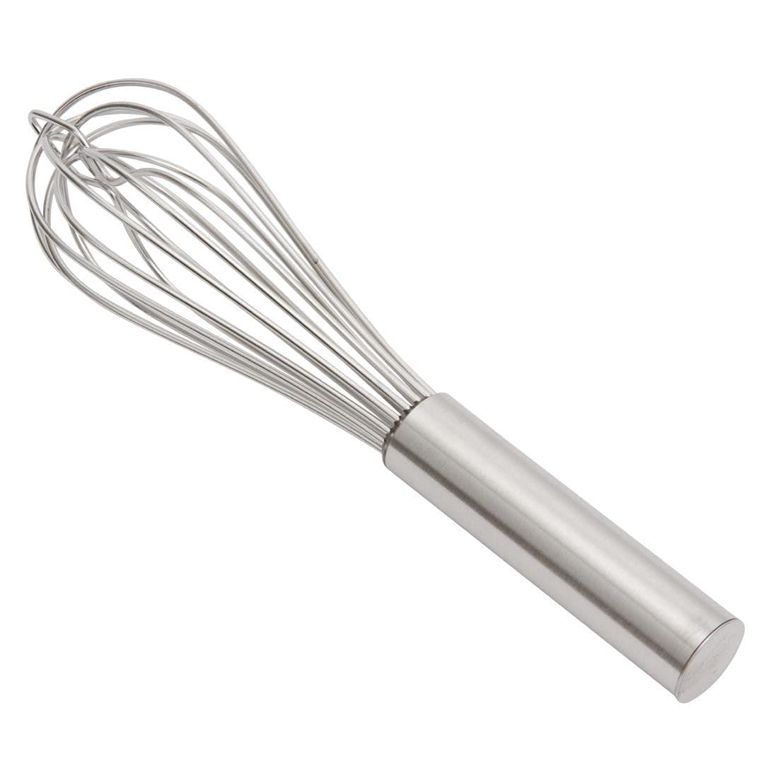 Vogue K545 Heavy Duty 10-Inch (250mm) Stainless Steel Whisk - Professional Kitchen Tool for Mixing Eggs, Milk, and Baking - Perfect for Home Chefs & Bakers