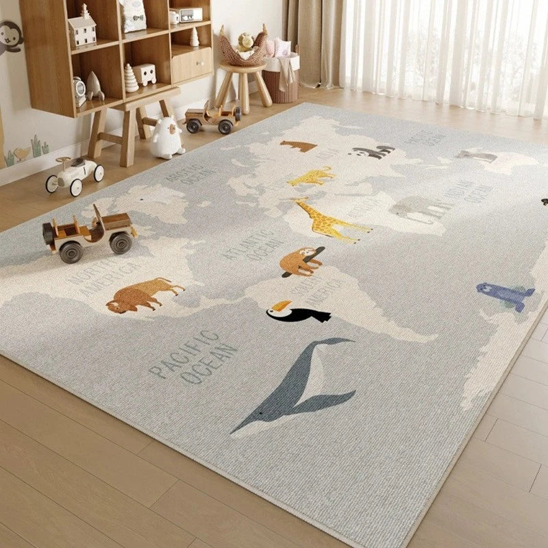 Siena PlayScape Waterproof & Spillproof Baby Nursery Rug - Soft Non-Slip Play Mat for Kids Room, Daycare & Toddler Play Area