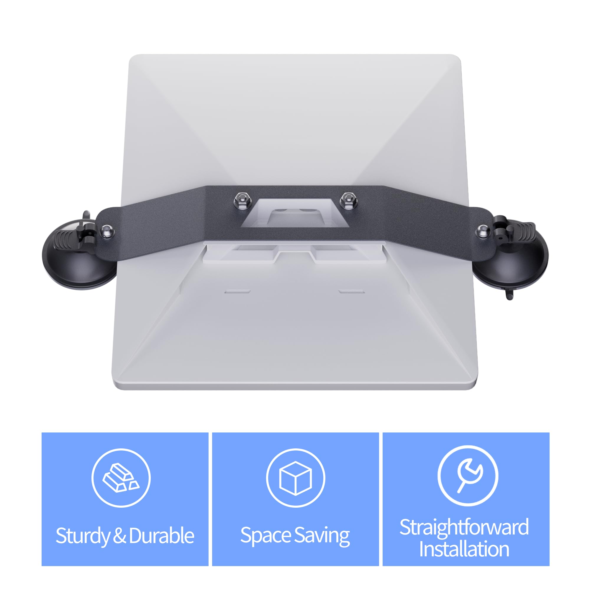 Starlink Mini Mount - Universal Suction Cup Car Roof & Sunroof Mounting Kit for Starlink Mini with Original Kickstand Compatibility - Perfect for Road Trips, RV Camping & Remote Work Connectivity
