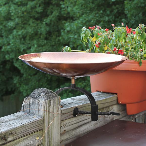 Polished Copper Birdbath for Garden - Elegant Outdoor Bird Feeder & Decorative Water Bath for Birds - Perfect for Backyard, Patio, and Garden Decor