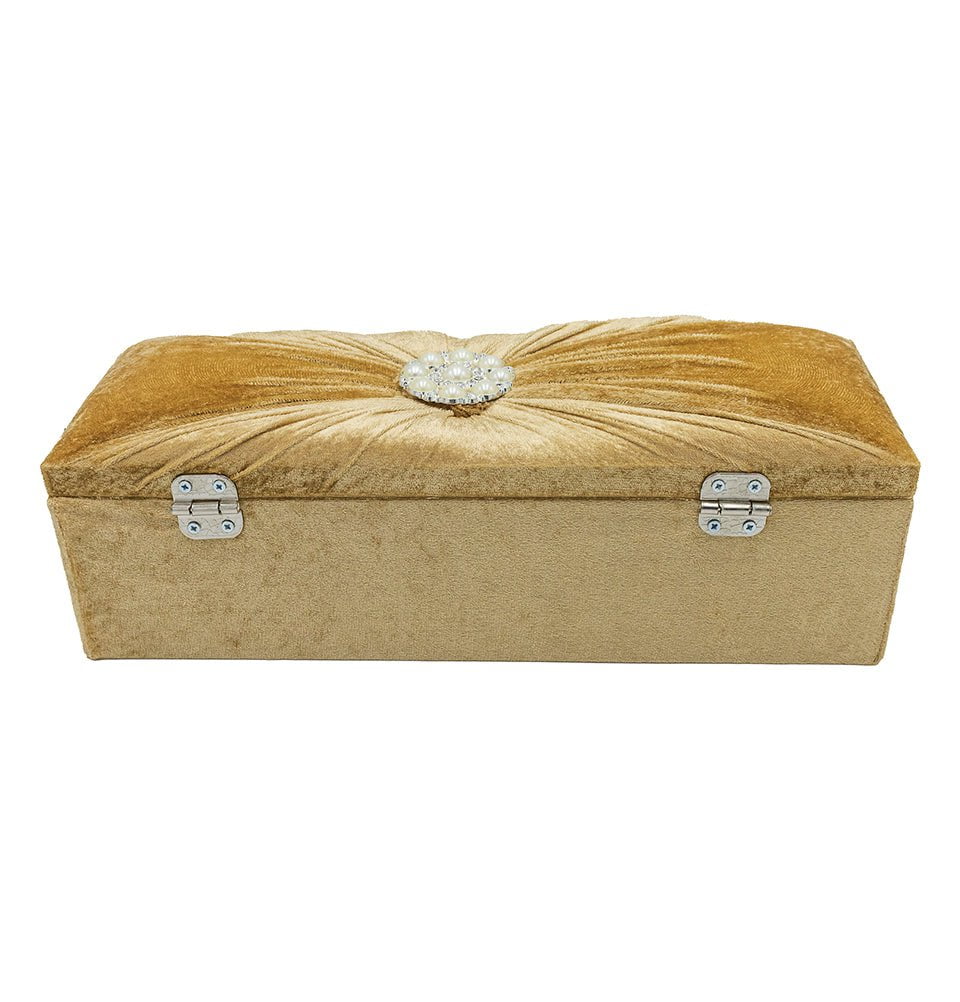 Luxury Velvet Gift Set with Winter Rose Prayer Rug & Gold Tasbih - Perfect for Ramadan, Eid, Islamic Prayer & Spiritual Gifting