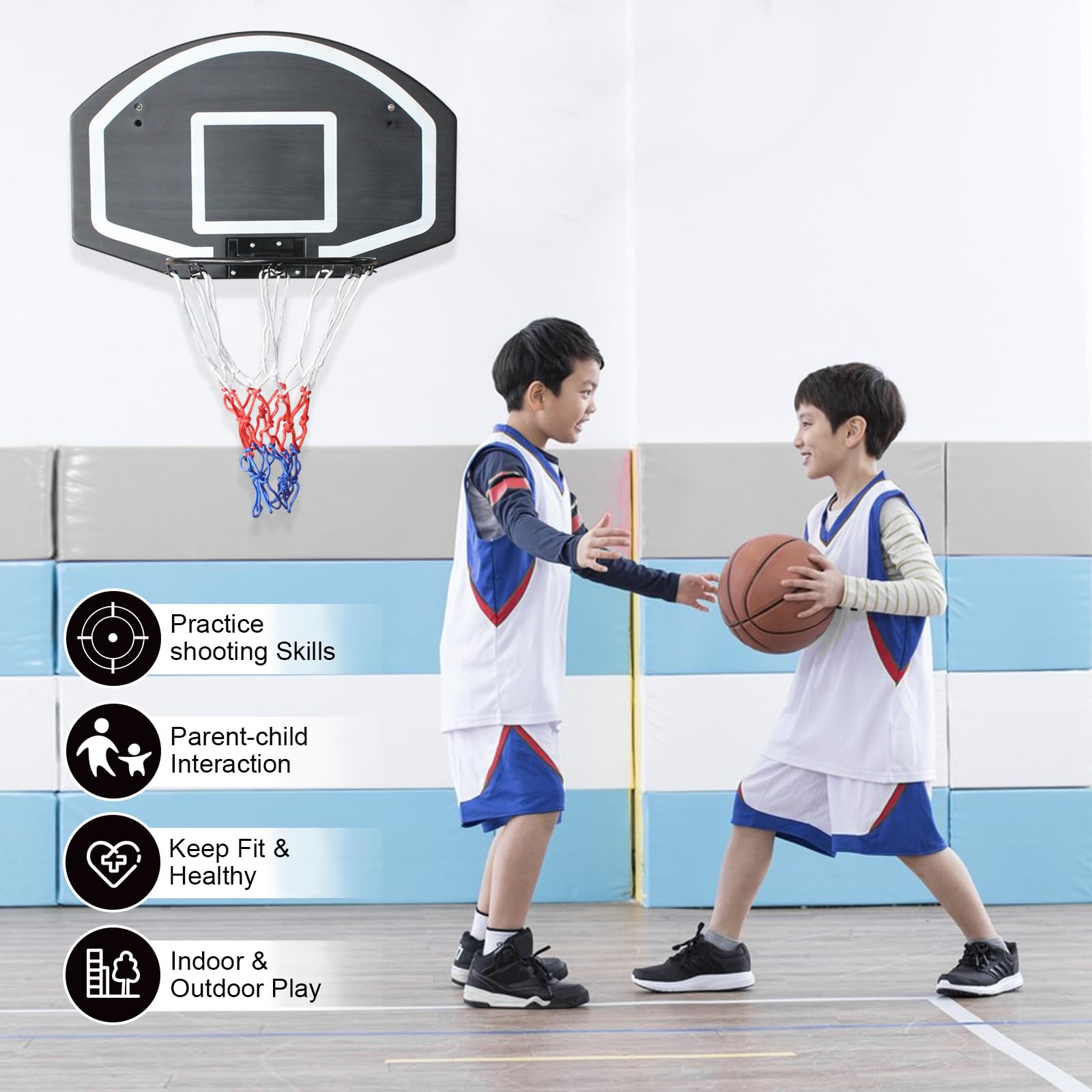 Rakon Wall-Mounted Basketball Hoop - 28.5