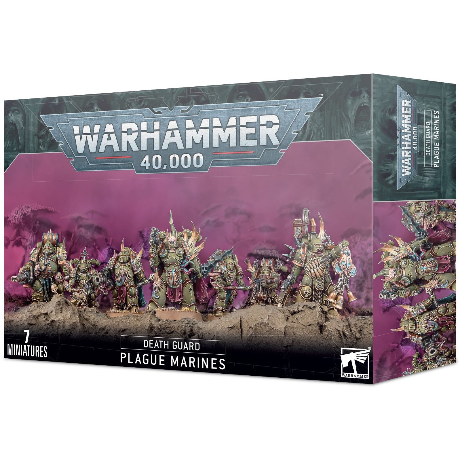 Death Guard Plague Marines - Warhammer 40K Miniatures for Tabletop Gaming | Perfect for Collectors & Wargaming Battles