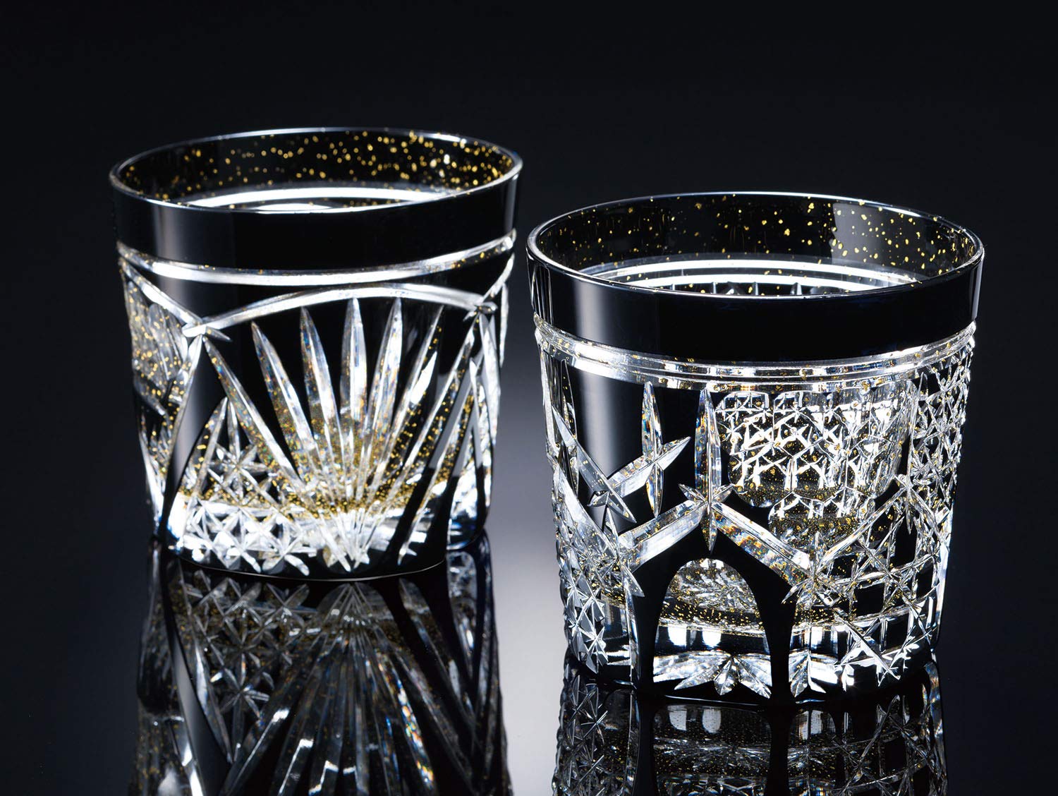 Premium Japanese Black On The Rocks Glass - Toyo Sasaki LSB19751SBK-C616 Whiskey Glass (8.1 fl oz/230ml) - Elegant Barware for Scotch, Bourbon & Cocktails - Perfect for Home Bars & Gift Giving