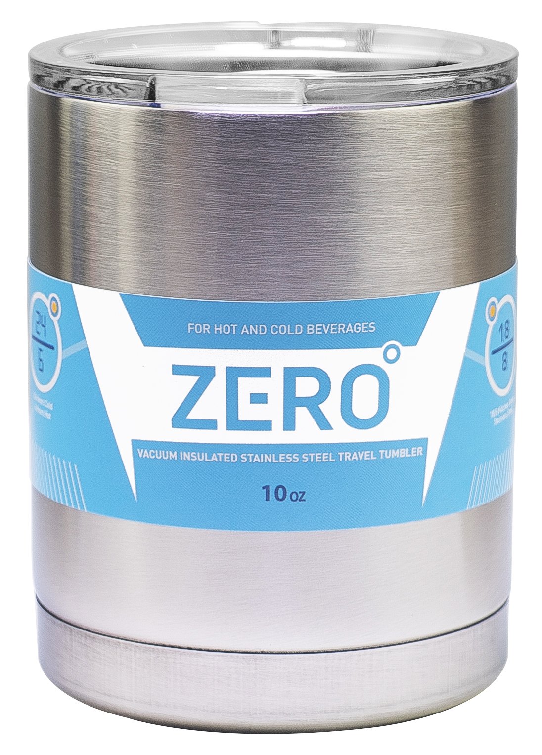 Zero Degree 10 oz Stainless Steel Tumbler with Lid - Double Walled Vacuum Insulated Travel Mug for Coffee, Tea & Cold Drinks - Perfect for Office, Commuting & Outdoor Adventures