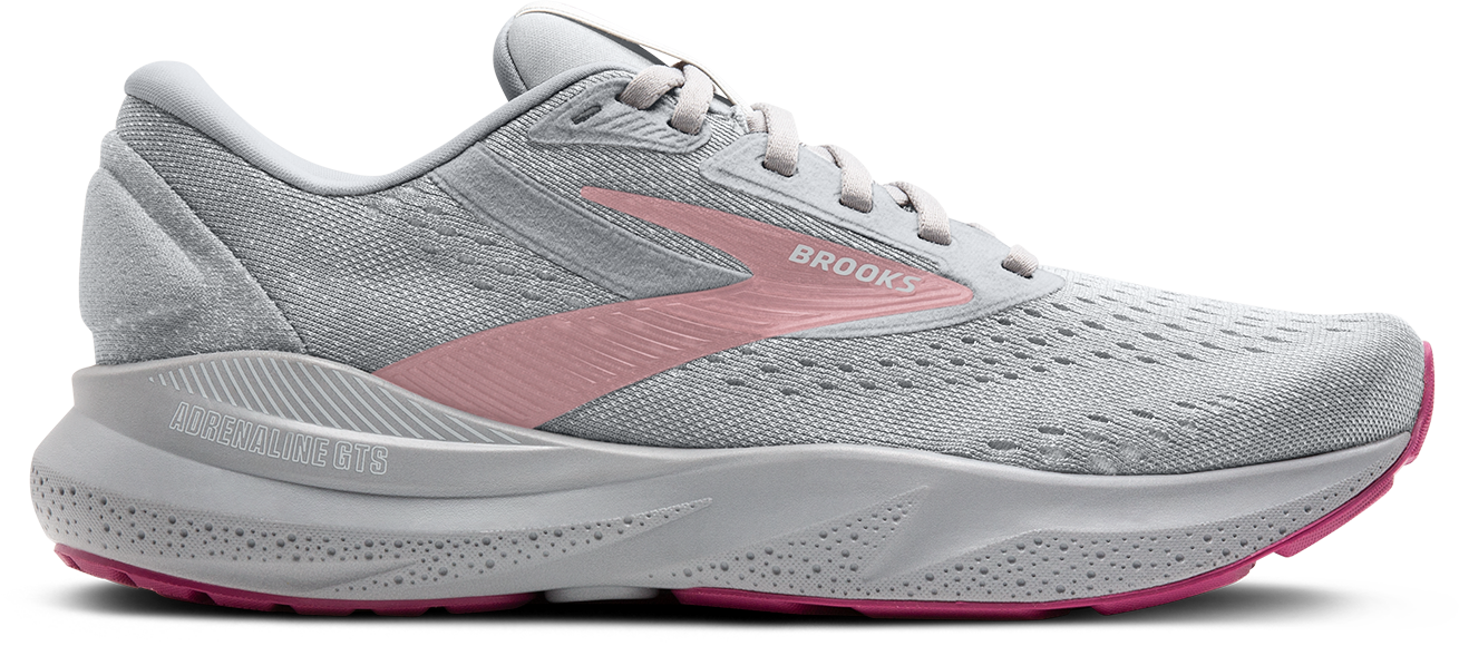 Women's Adrenaline GTS 24 Running Shoes - Lightweight Alloy/White/Zephyr Color for Jogging, Gym & Outdoor Workouts