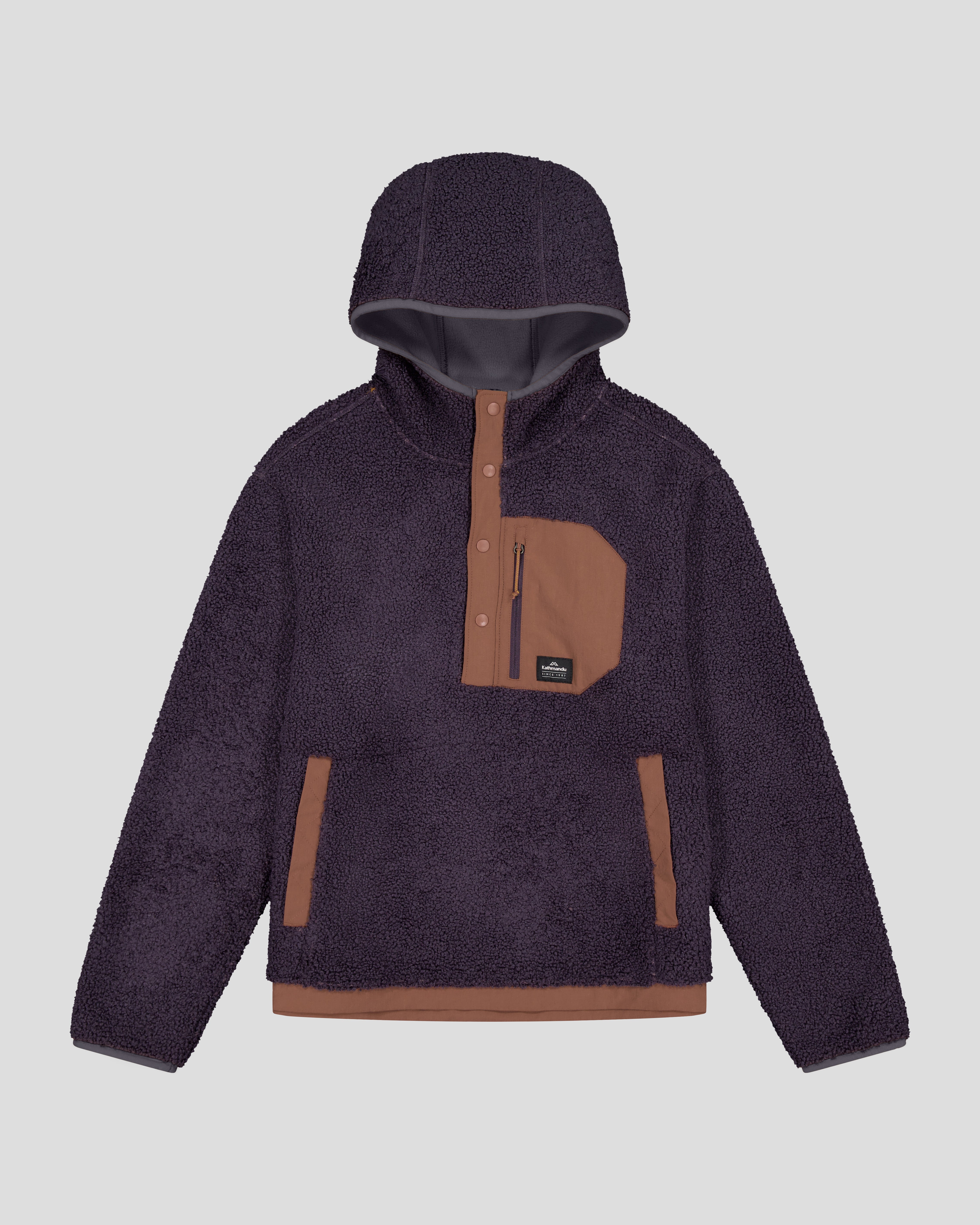 Co Z High Pile Women's Hooded Pullover v2 - Soft Fleece Winter Jacket for Outdoor Activities (Orbit/Woodsy) | Perfect for Hiking, Camping & Casual Wear