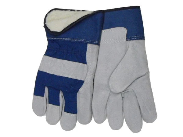 FORCEFIELD Boa Lined Fitters Leather Work Gloves - Durable & Comfortable for Construction, Mechanics & Outdoor Work