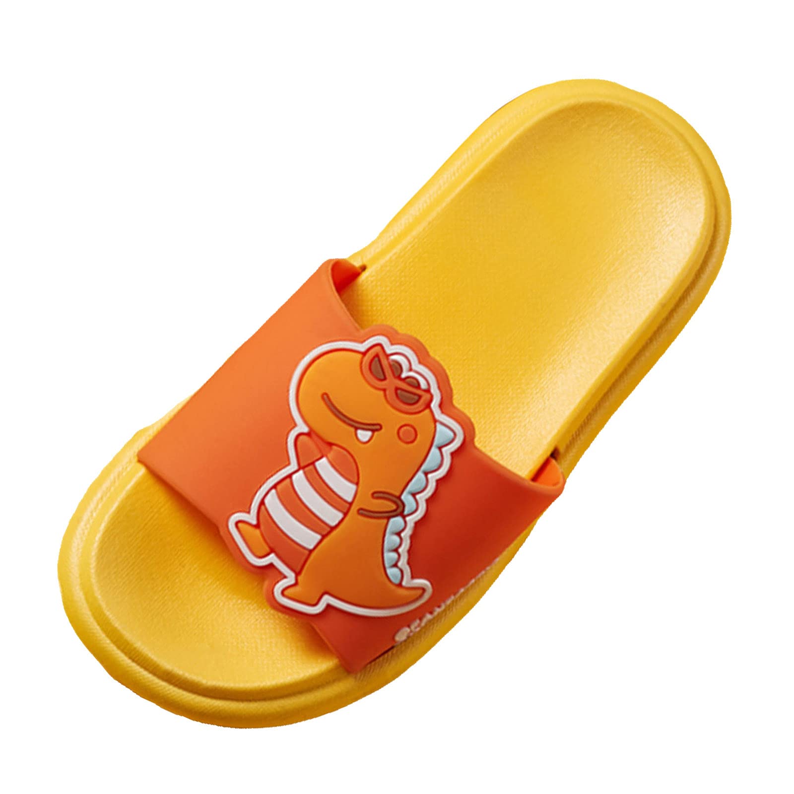 Dinosaur Cartoon Baby Slippers - Non-Slip Toddler Boys Sandals for Shower, Sports & Indoor Play | Cute Kids' House Shoes for Playtime & Bath Time