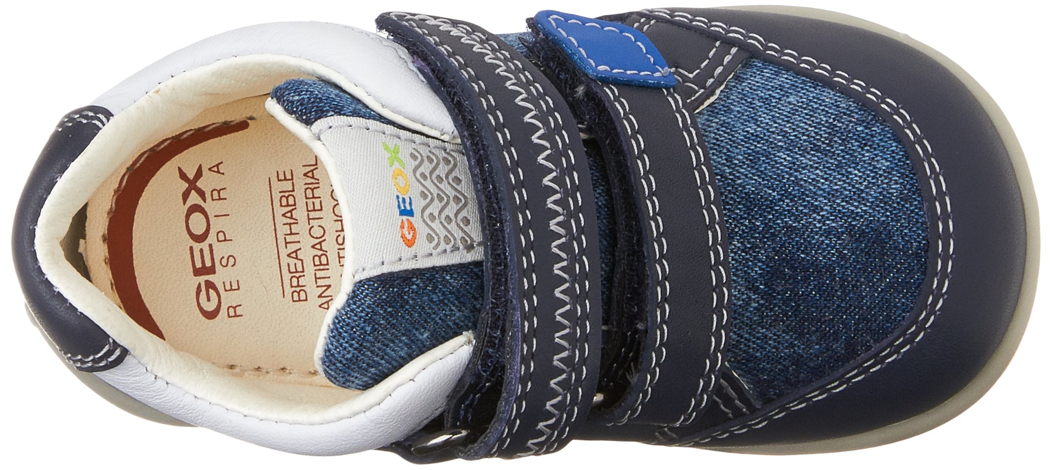 Geox Boys' Velcro Sneakers - Lightweight Breathable School Shoes for Kids | Perfect for Running, Playground & Daily Wear