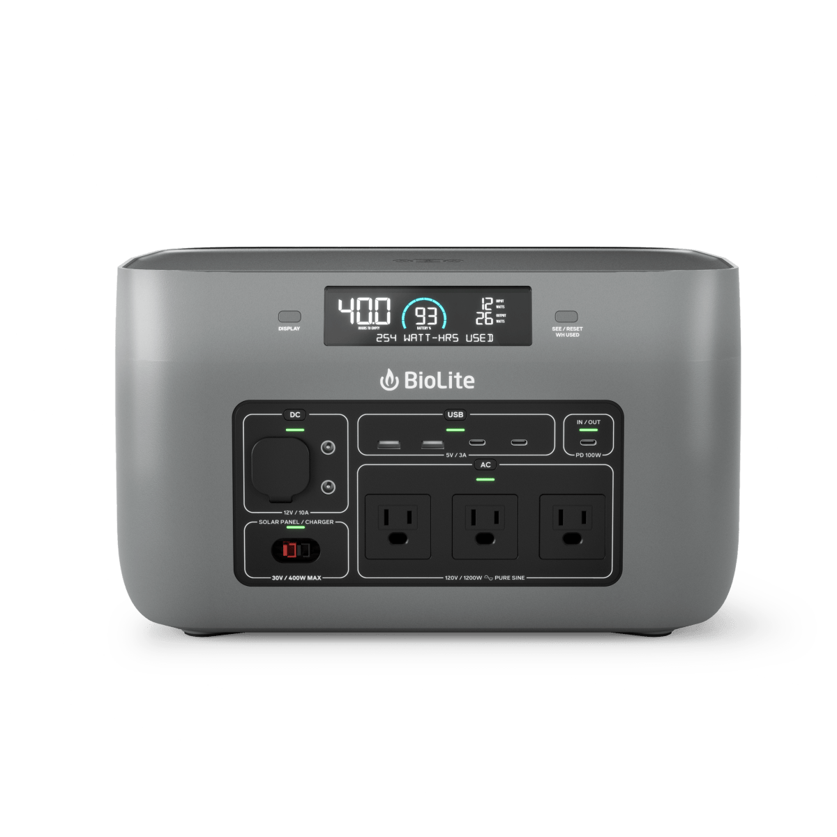 BaseCharge 1500+ Portable Power Station - 1500W/1512Wh Solar Generator for Outdoor Camping, RV Trips & Emergency Backup Power