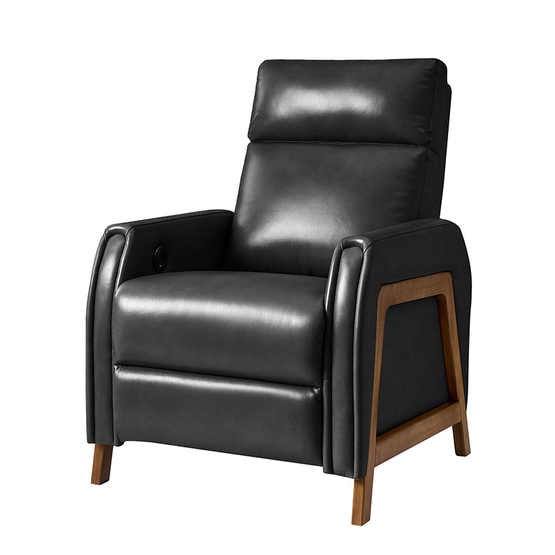 Linzy Genuine Leather Power Recliner Chair - Electric Lift Reclining Sofa for Living Room, Home Theater & Office Comfort (Brown)