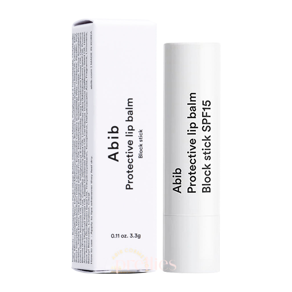 Abib SPF15 Protective Lip Balm Stick - 3.3g Moisturizing Lip Care for Dry, Chapped Lips - Perfect for Outdoor Activities, Hiking & Winter Protection
