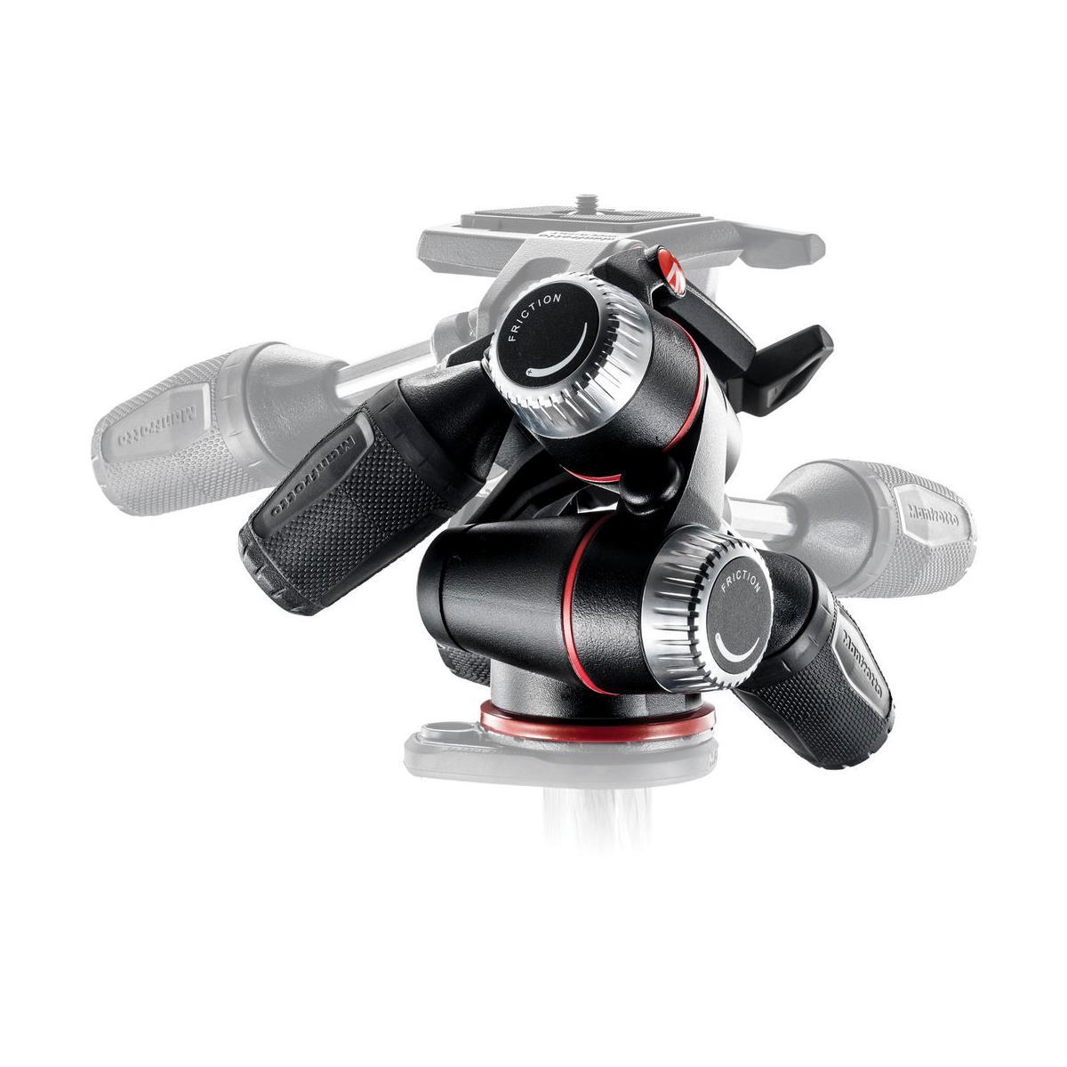 Manfrotto MHXPRO-3W Professional 3-Way Pan/Tilt Head with Quick Release - Perfect for DSLR Cameras, Video Cameras & Tripods - Ideal for Photography, Videography & Studio Work