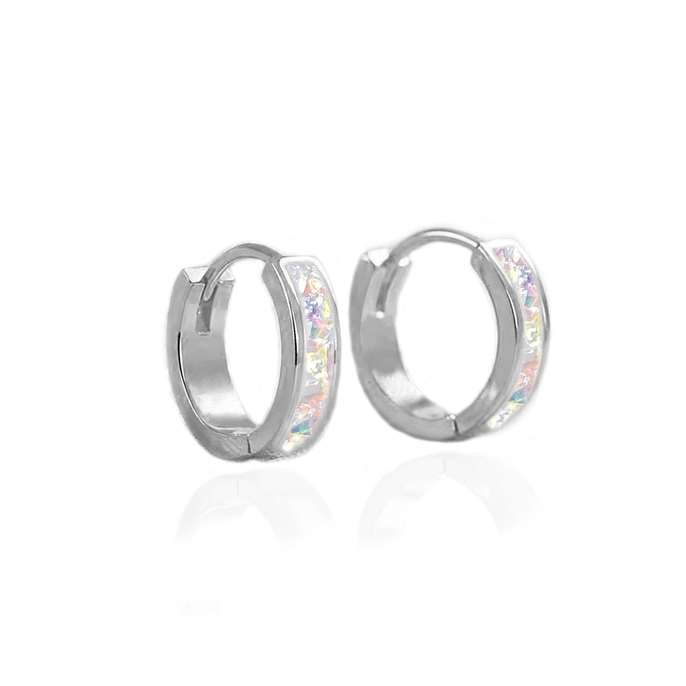 Classic Band Ashes Earrings - Elegant Memorial Jewelry for Loved Ones | Perfect for Remembrance, Sympathy Gifts & Everyday Wear
