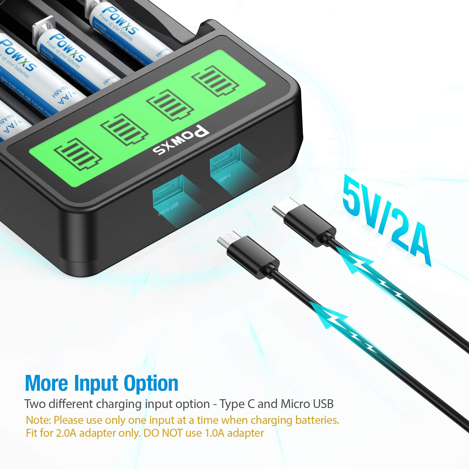 4 Slots Universal 3.7V Lithium Battery Charger for 18650 14500 16340 Rechargeable Batteries - Fast Charging for Flashlights, Cameras, RC Toys & Electronic Devices