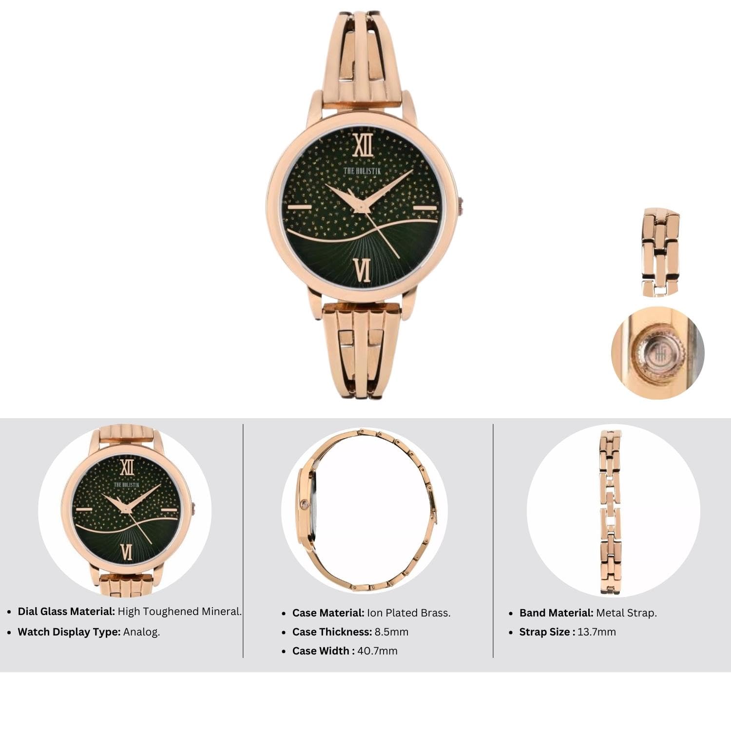 Holistic Romance Couple's Watch Set - Matching His & Hers Watches for Anniversary Gifts, Valentine's Day & Romantic Occasions
