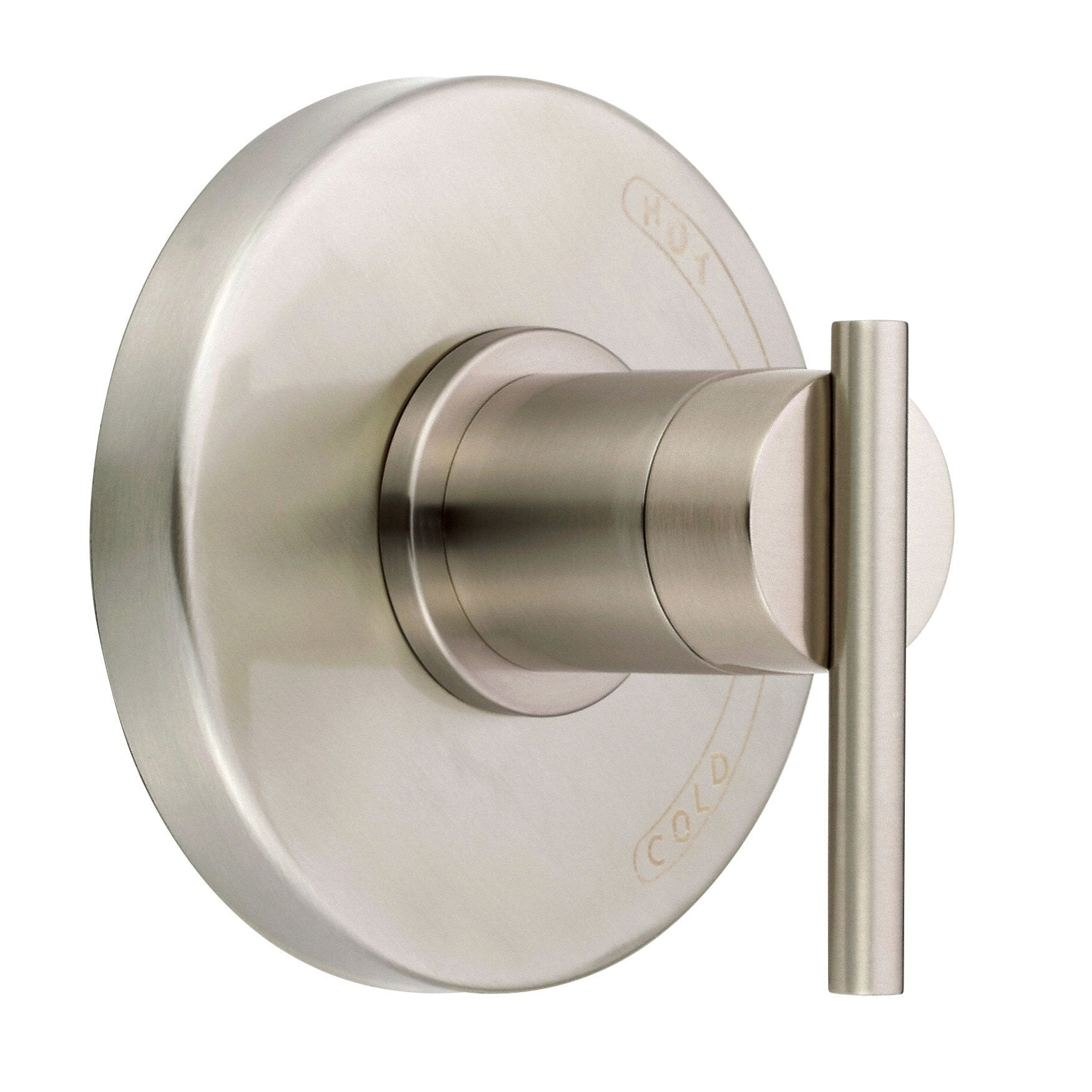 Danze Parma Brushed Nickel Modern Single Handle Shower Faucet with Rough-in Valve - Waterfall Shower Head for Bathroom & Spa Relaxation