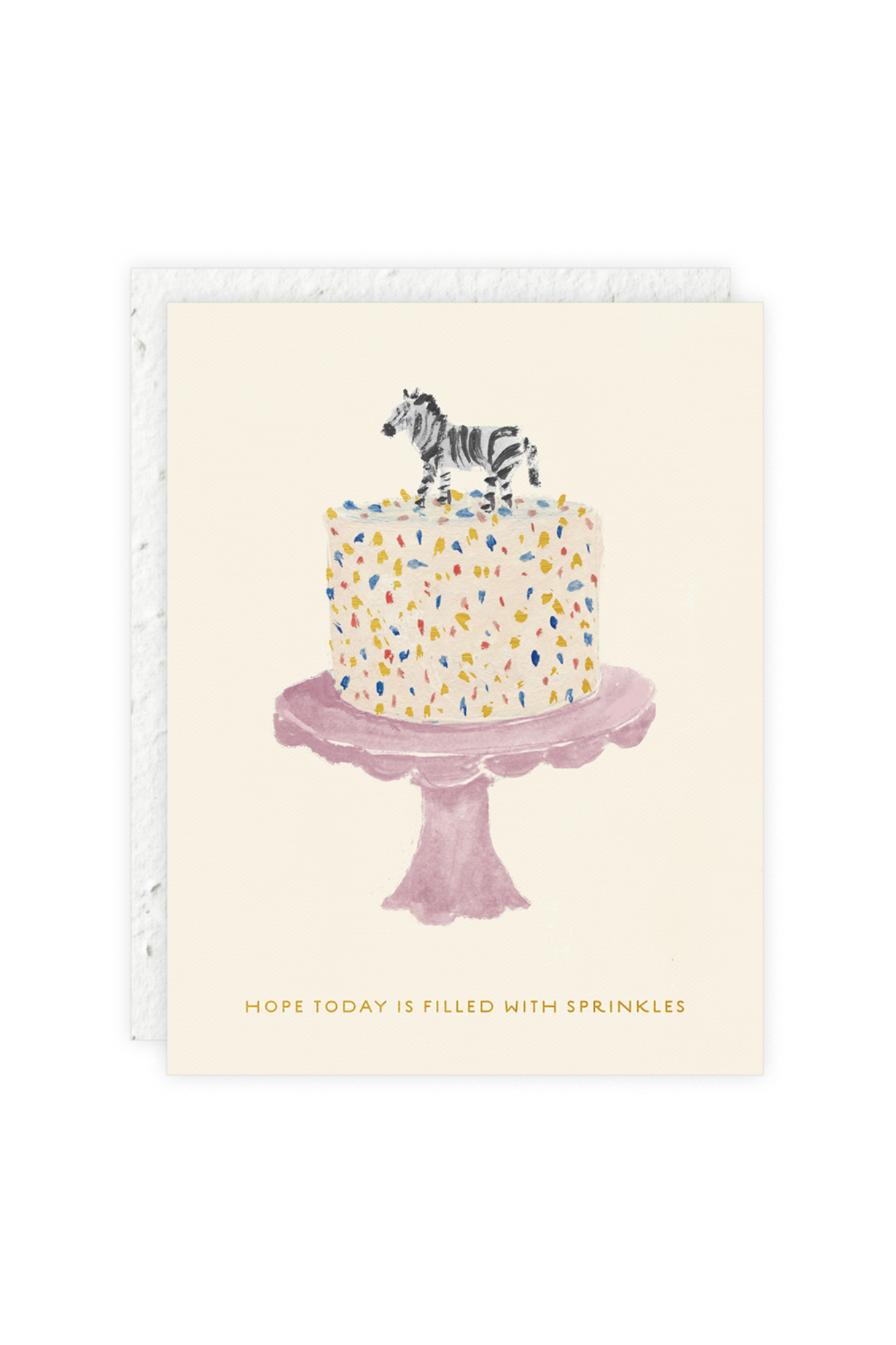 Zebra Cake Card - Birthday Greeting Card with Zebra Print Design - Perfect for Birthdays, Anniversaries, and Special Occasions