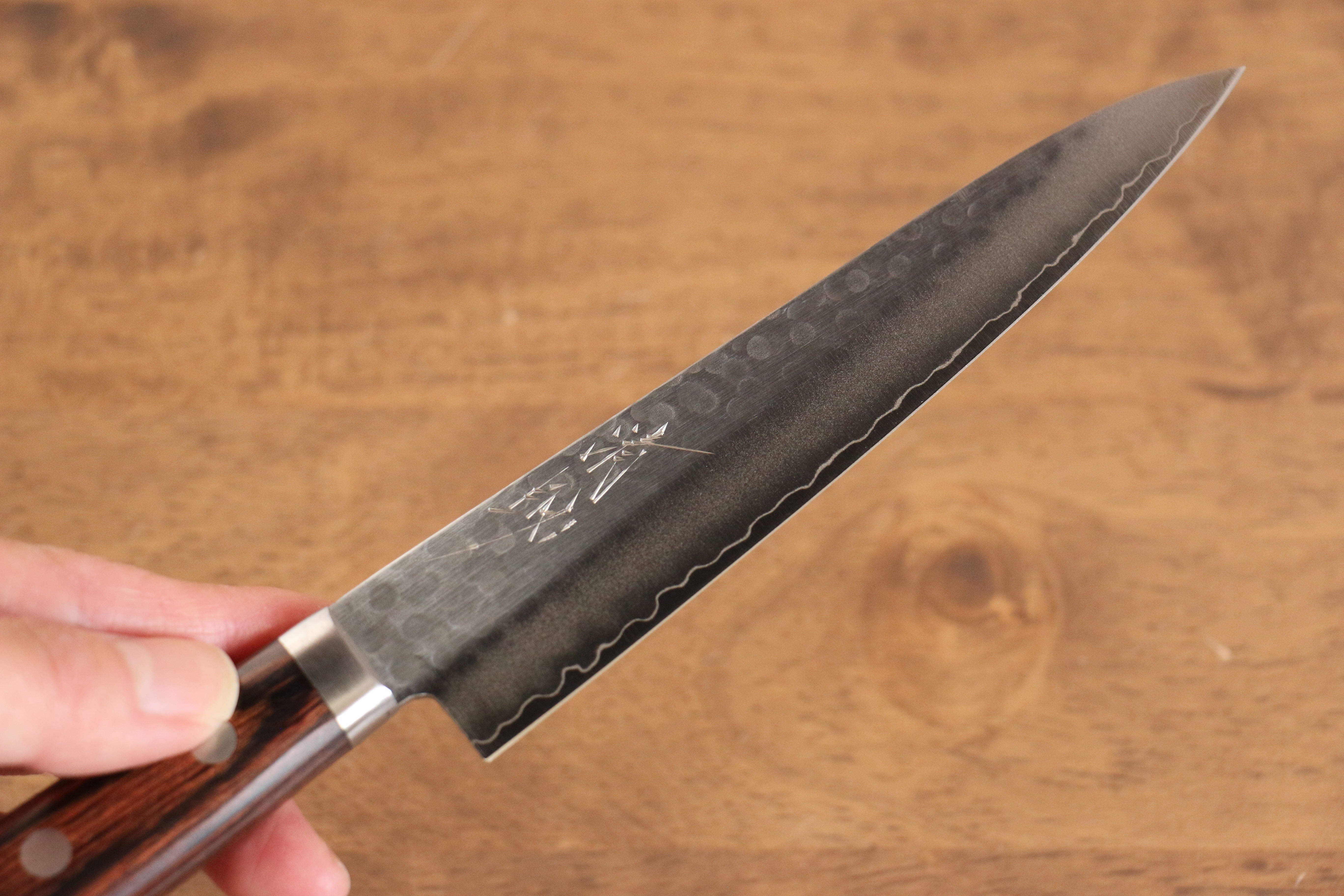 Premium Swedish Steel Petty Knife with Mahogany Handle & White Towel Gift Set - Perfect for Home Chefs, Cooking Enthusiasts & Gourmet Food Preparation