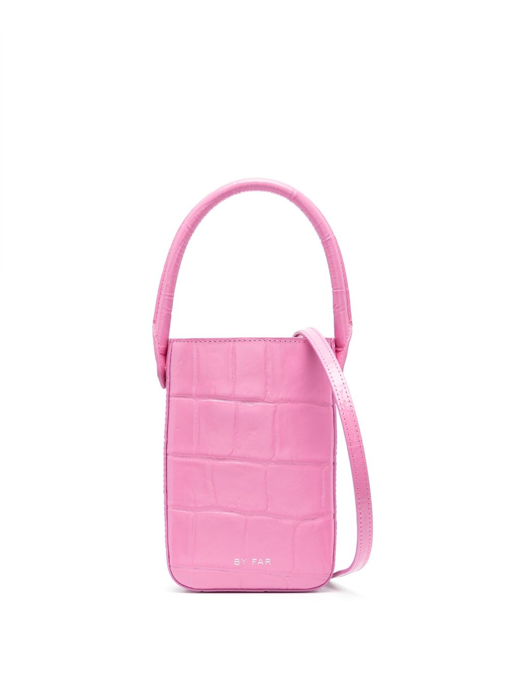 By Far Bags Fuchsia Crossbody Bag for Women - Stylish Leather Shoulder Purse for Everyday Use, Date Night & Travel Accessories
