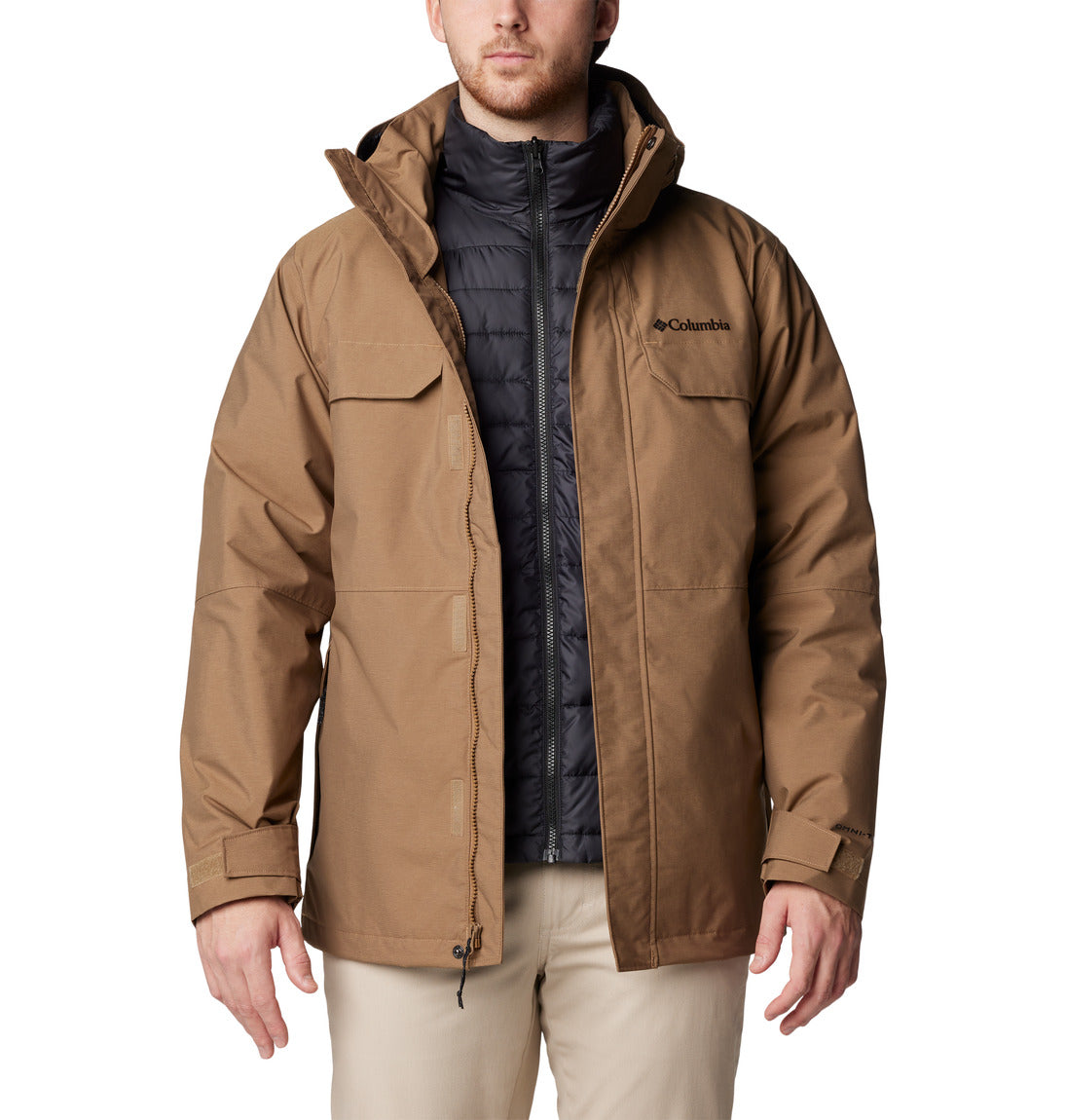 Columbia Men's Cloverdale II Interchange Jacket - 3-in-1 Waterproof Ski Jacket for Hiking, Camping & Winter Outdoor Activities