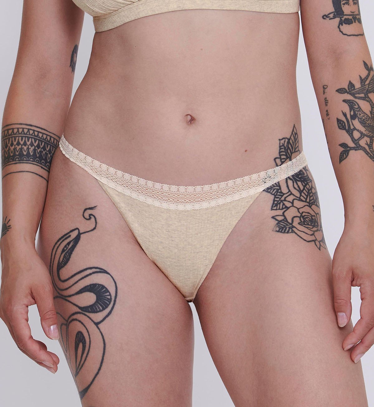 SLOGGI GO RIBBED CONSIDERED TANGA 2-Pack - Comfortable Cotton Underwear for Women - Perfect for Everyday Wear, Yoga & Lounge
