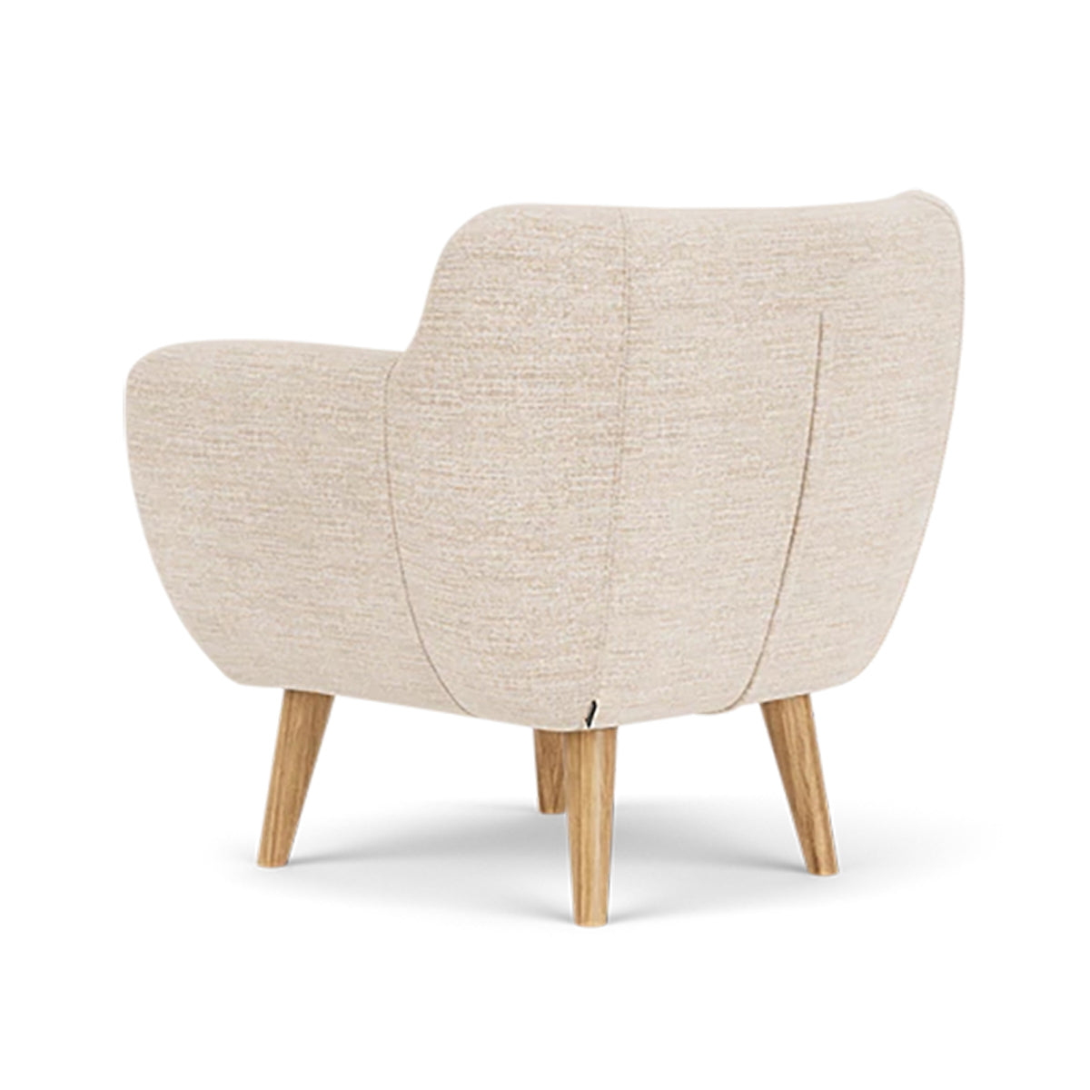 Anne Fabric Armchair - Modern Upholstered Accent Chair for Living Room, Bedroom & Office - Comfortable Lounge Chair with Sturdy Wooden Legs (Perfect for Reading, Relaxing & Home Decor)