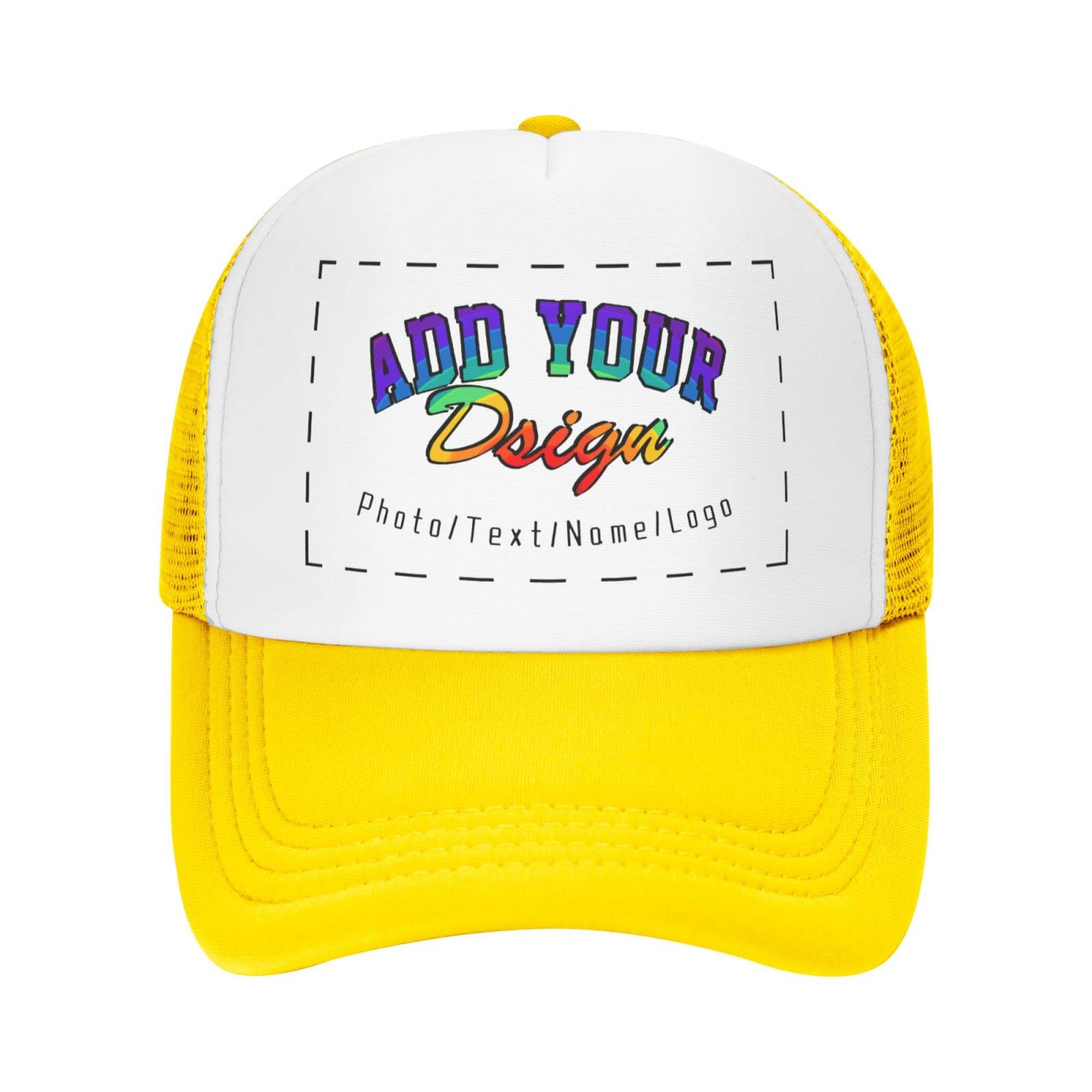 Custom Trucker Hats for Men & Women - Personalized Photo Baseball Cap - Design Your Own Dad Hat & Mom Hat - Perfect for Sports, Outdoor Activities & Gifts