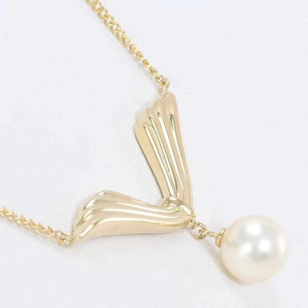18K Yellow Gold Pearl Necklace for Women - Elegant Luxury Jewelry Gift for Birthday, Anniversary & Wedding | Perfect for Formal Events & Special Occasions