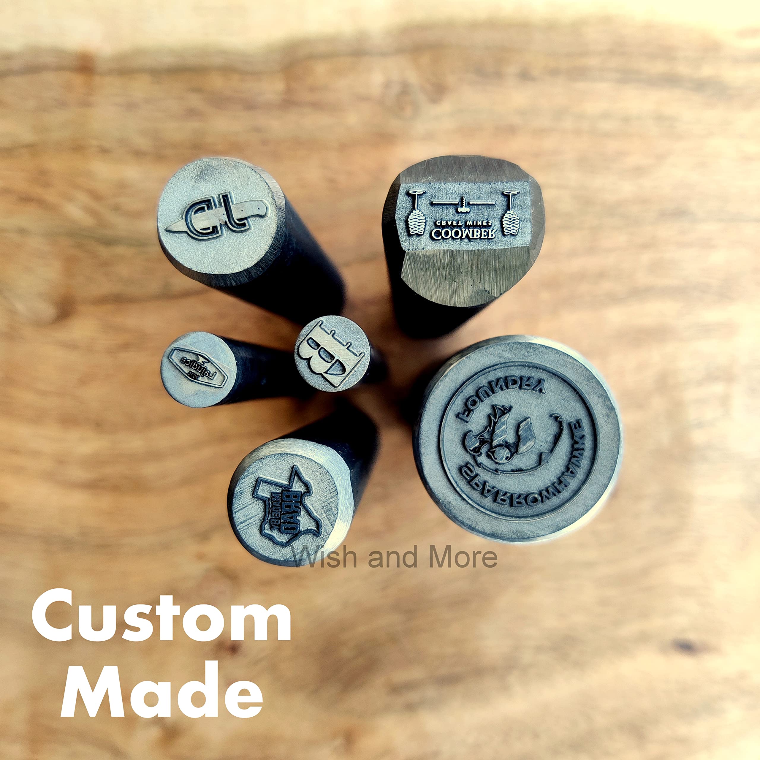 Personalized Jewelry Stamps - Custom Embosser Craft Stamps for Metal Branding | 6mm Industrial Grade Hardened Carbon Steel Stamp Tool | Perfect for Jewelry Making, Leather Crafting & DIY Metal Projects
