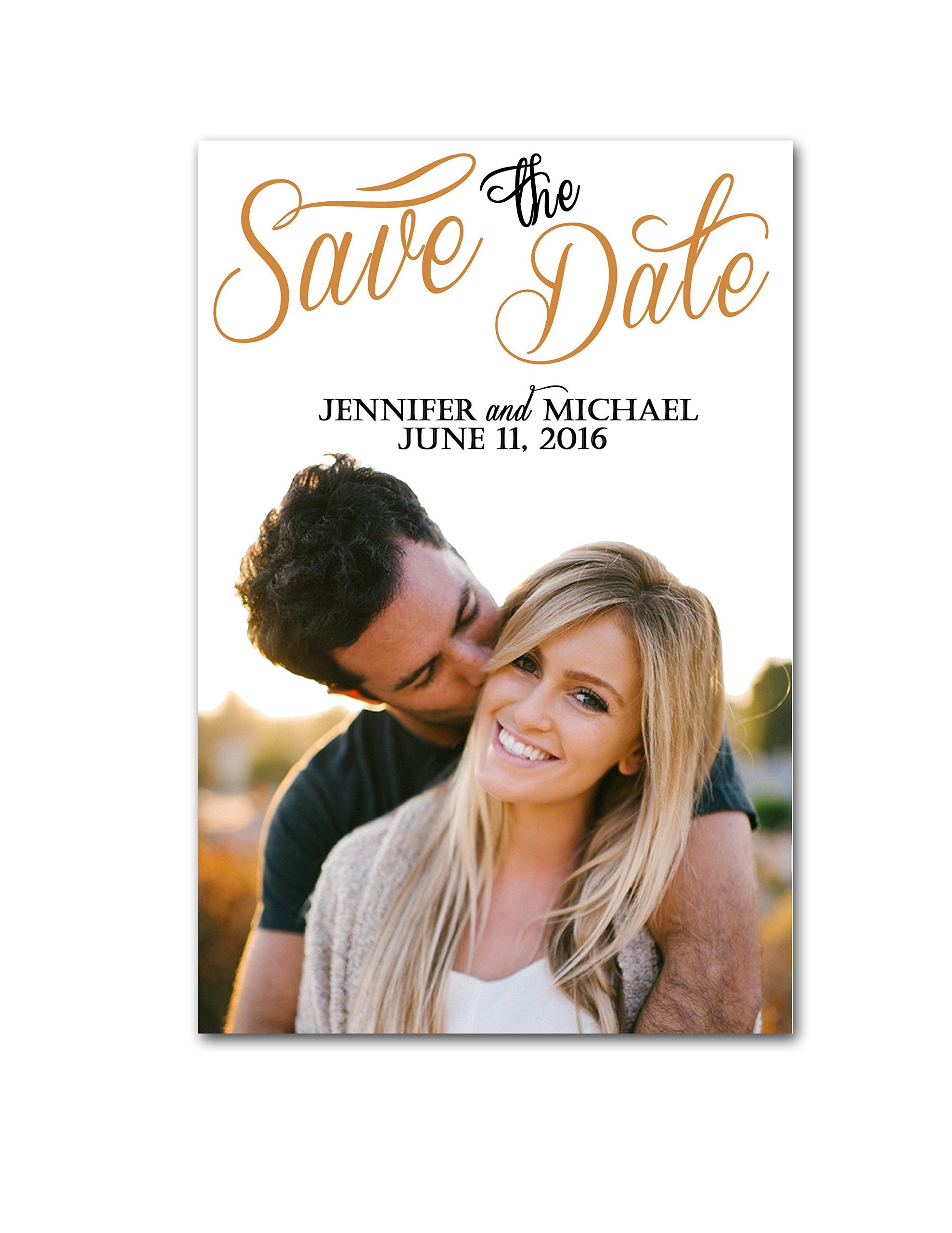 Custom Save the Date Magnets for Weddings - Elegant Wedding Invitation Magnets - Free Shipping - Perfect for Save the Date Cards, Bridal Showers & Anniversary Announcements