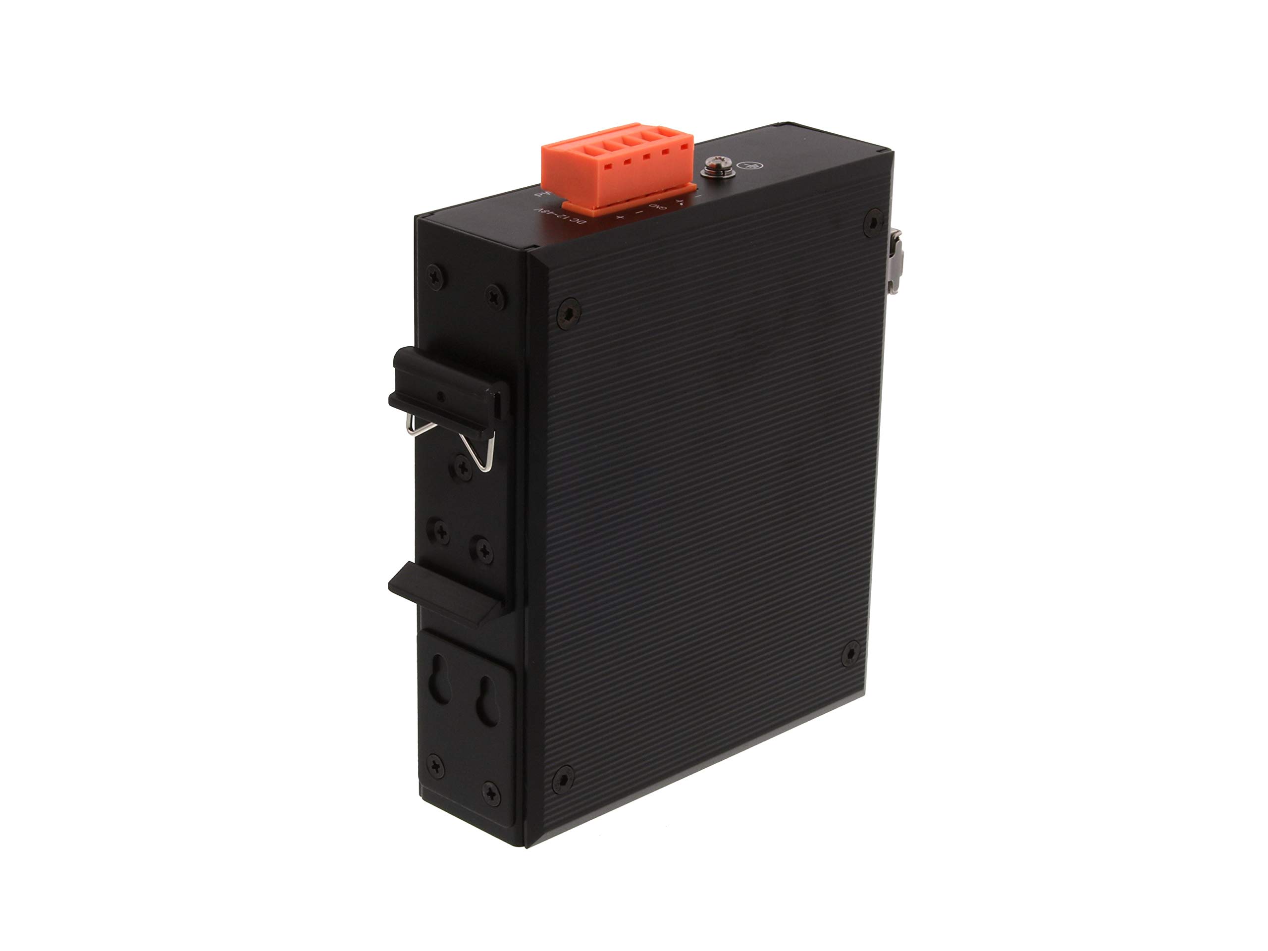 Networx Industrial Gigabit Ethernet Fiber Media Converter - 1000Base-LX Single Mode LC (20km, 1310nm, 4 Port) - High-Speed Network Conversion for Factory Automation & Data Centers