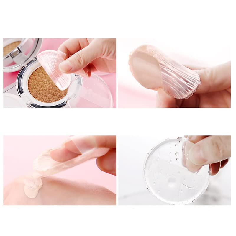 RECTYO GALLERY 6-Pack Silicone Makeup Blender Sponge - Reusable, Easy to Clean Beauty Blender Puff for Flawless Foundation & Concealer Application (Perfect for Women & Girls) | Great for Travel, Daily Makeup Routine & Professional Makeup Artists