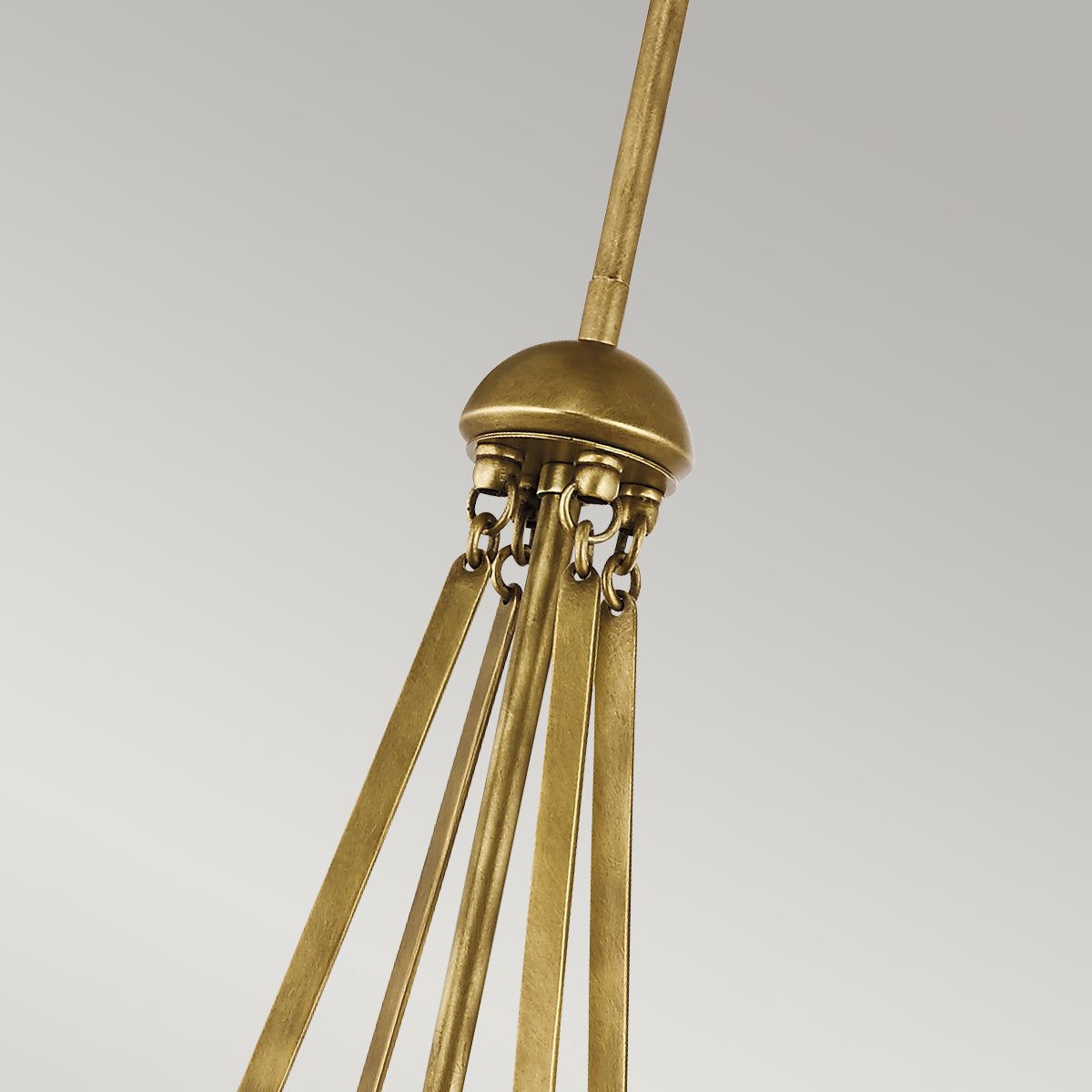 Aster 3Lt Center Ceiling Light - Natural Brass/Polished Nickel Finish - Modern Dining Room & Bedroom Lighting Fixture