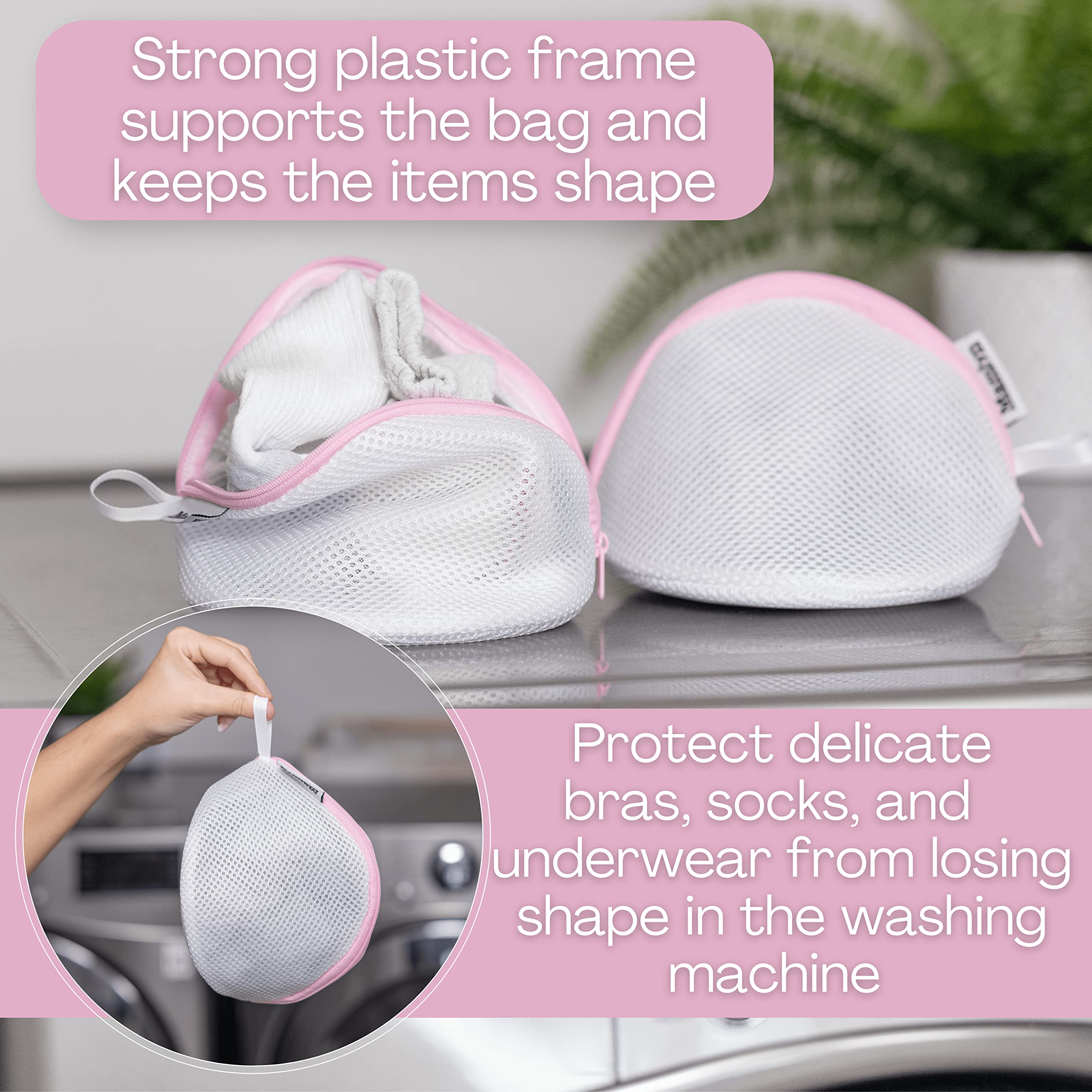 Mesh Laundry Bags for Delicates - Washing Machine Bra Bags & Lingerie Wash Bags - Protect Bras, Underwear & Swimwear in the Laundry