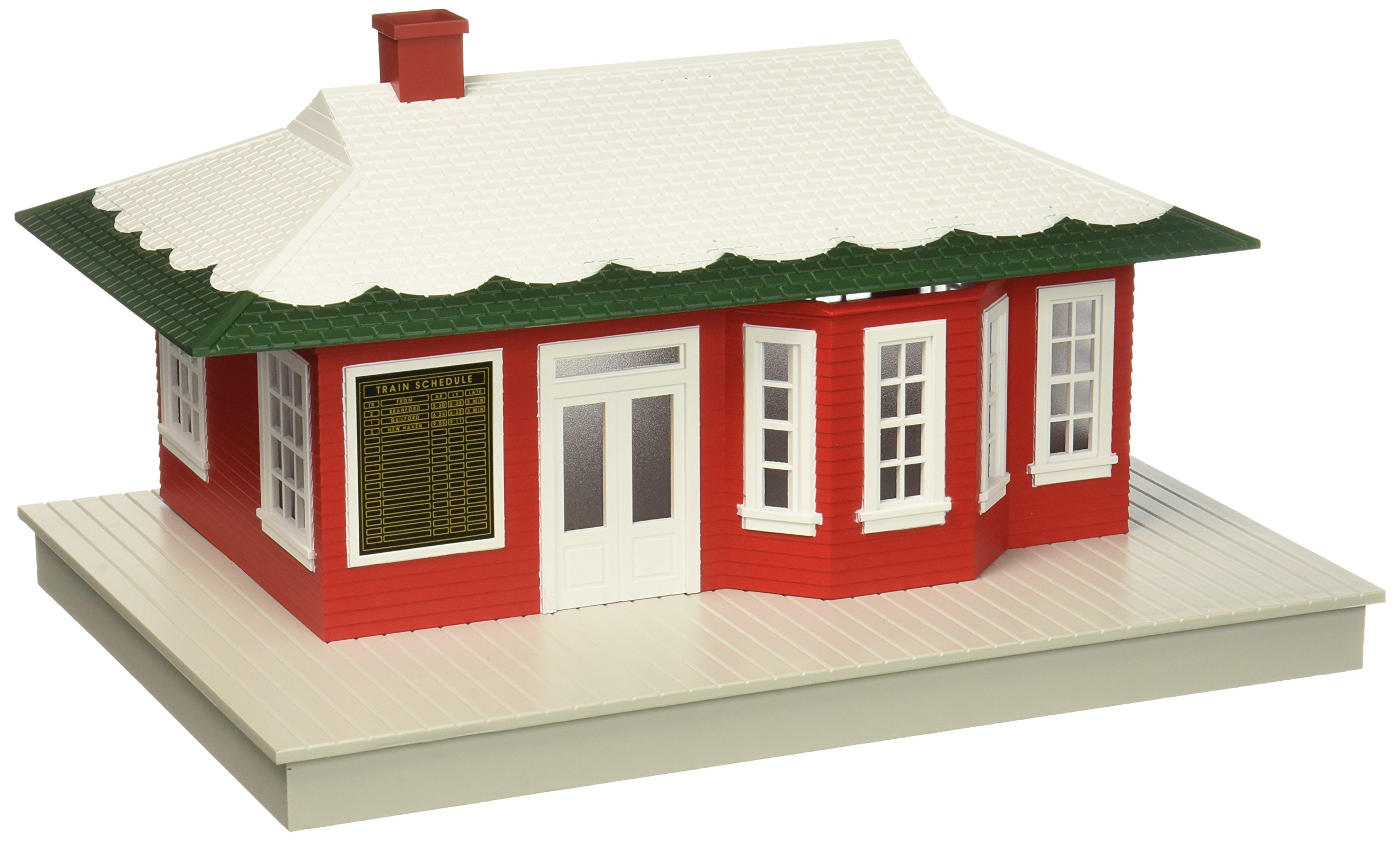 Lionel Electric S-Gauge American Flyer Winter Station Train Set - Classic Model Railroad for Collectors & Enthusiasts - Perfect for Holiday Displays & Winter Village Scenes