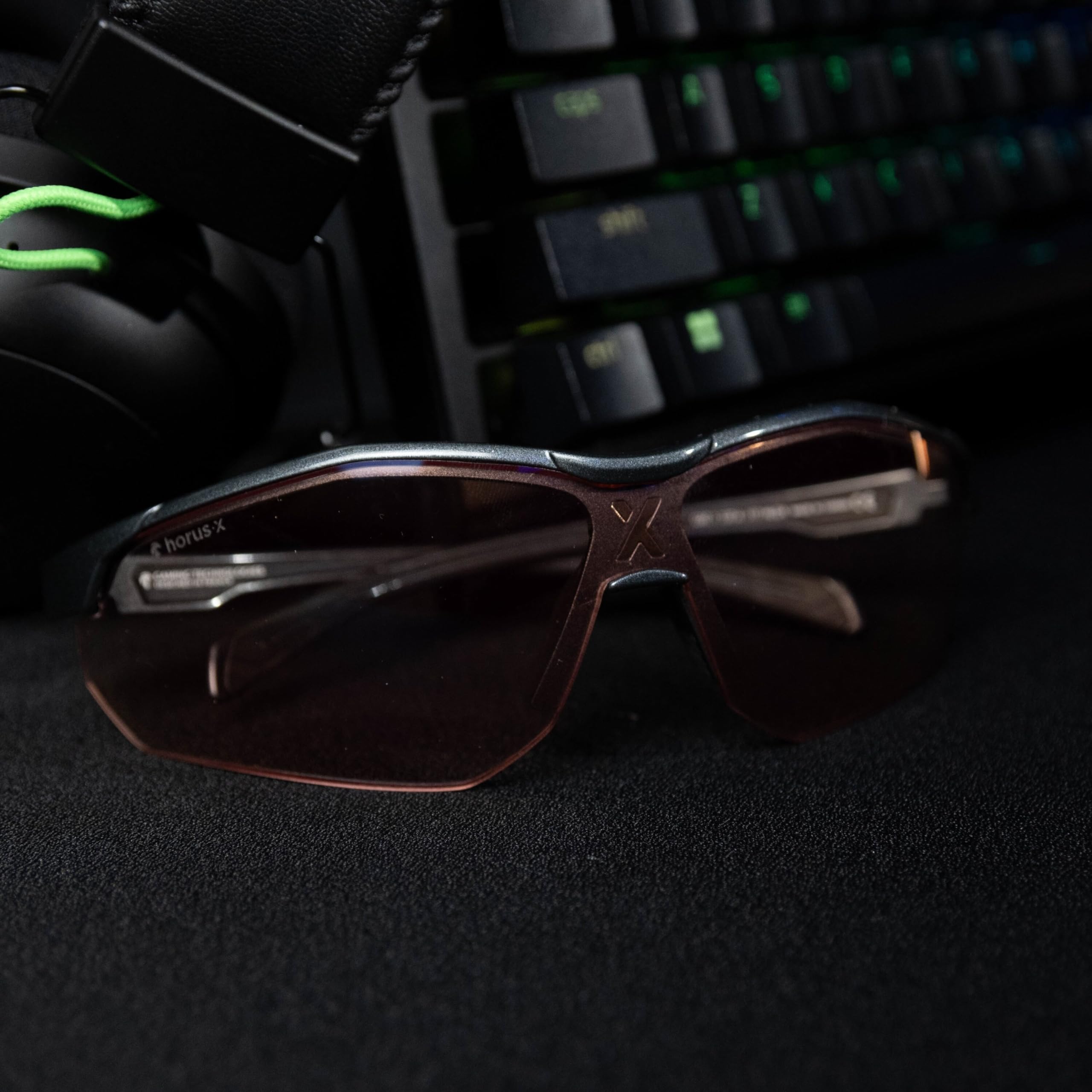 Horus X Blue Light Blocking Glasses for Men & Women - Anti Glare Gaming Glasses with Comfort Fit for eSports & Digital Eye Strain Relief - ProXima Model - Perfect for Gaming, Office Work & Screen Time