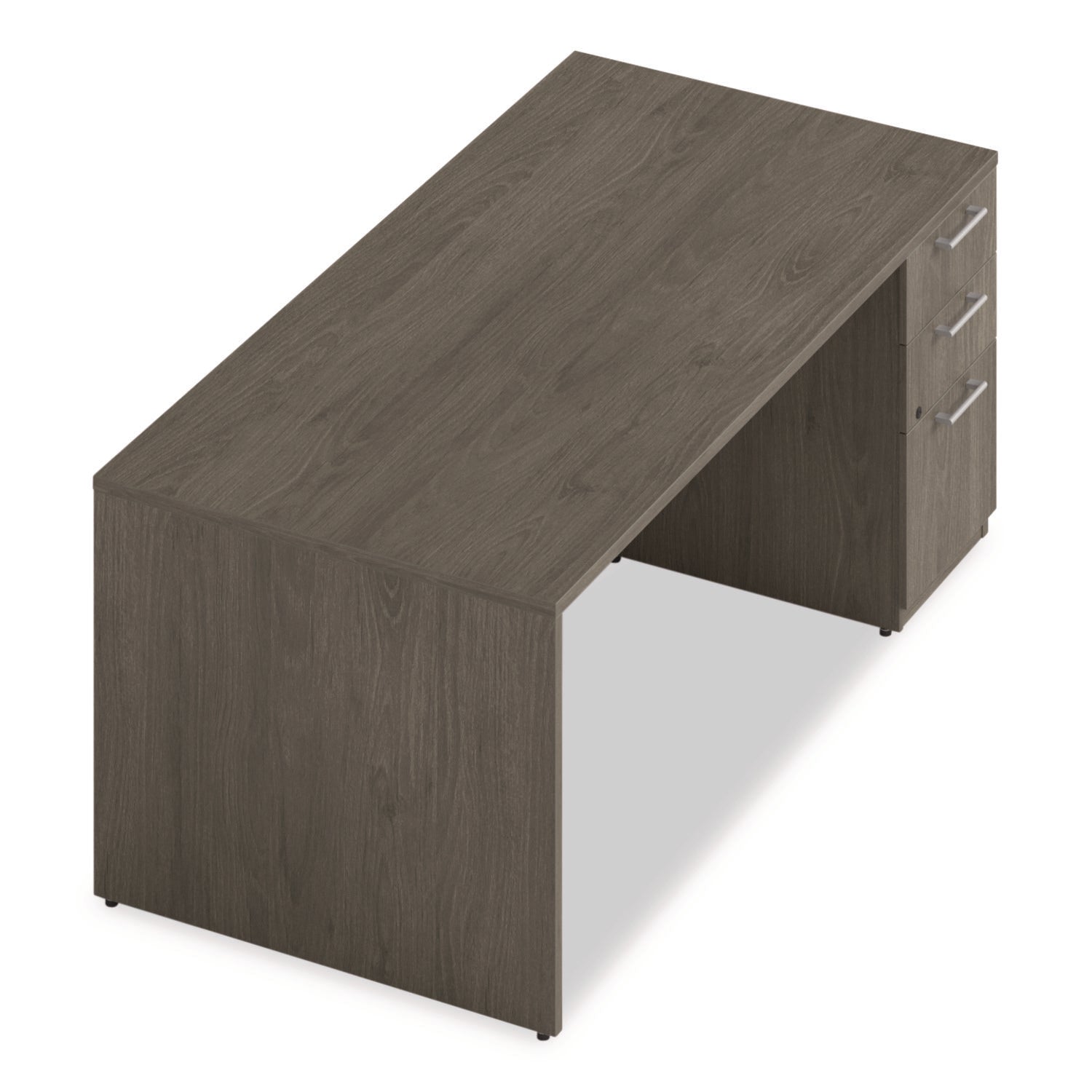 Alera Seville Series Single Pedestal Desk - 72
