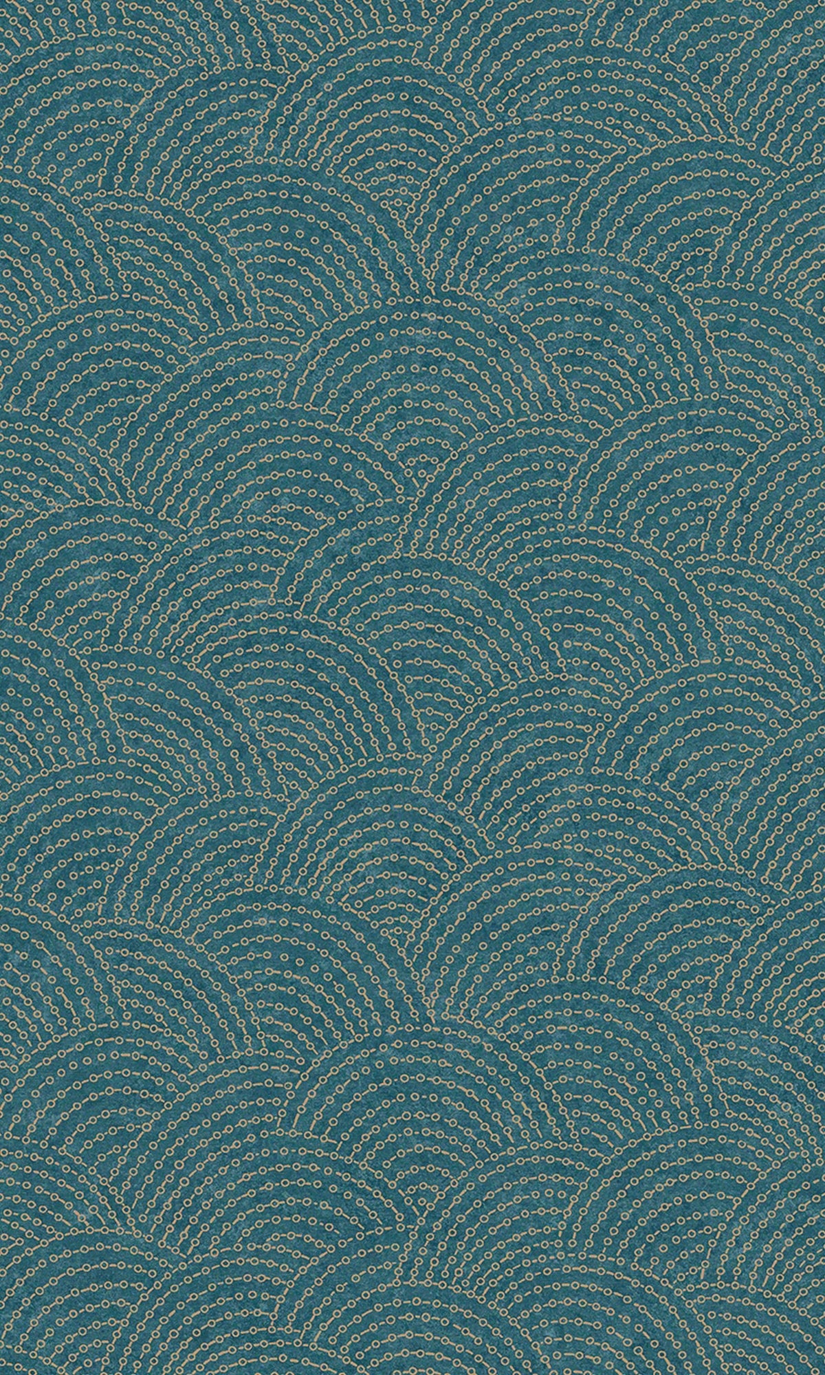 Blue Seashell Art Deco Geometric Wallpaper R9269 - Vintage Inspired Peel and Stick Wallpaper for Bedroom, Living Room & Office Decor