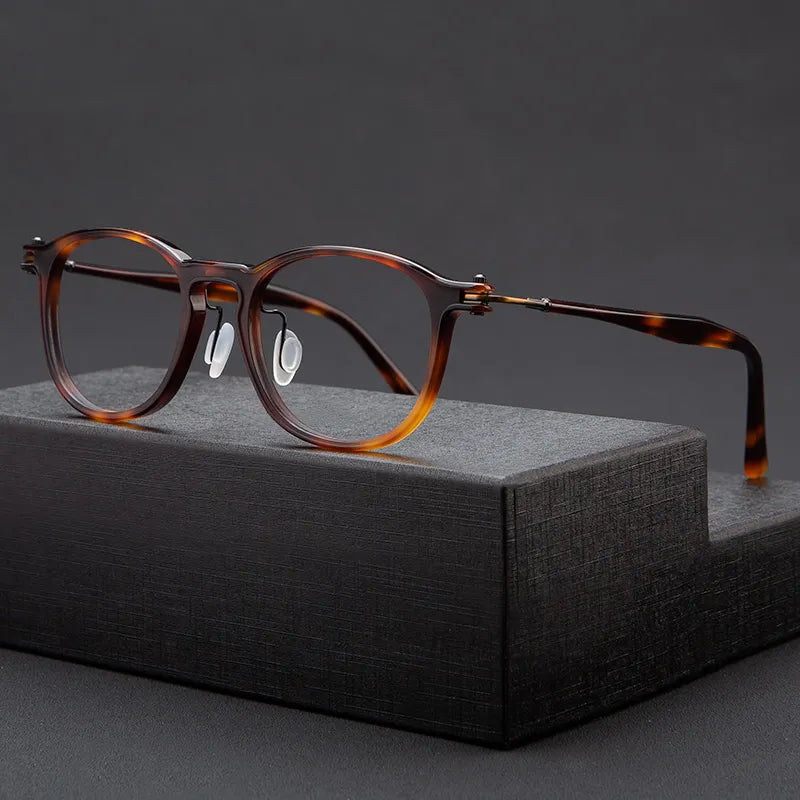 Stylish Unisex Black Square Acetate Eyeglasses Frame - Full Rim Lightweight Glasses for Men & Women (Model 0265585) | Perfect for Reading, Work, and Fashion Accessories